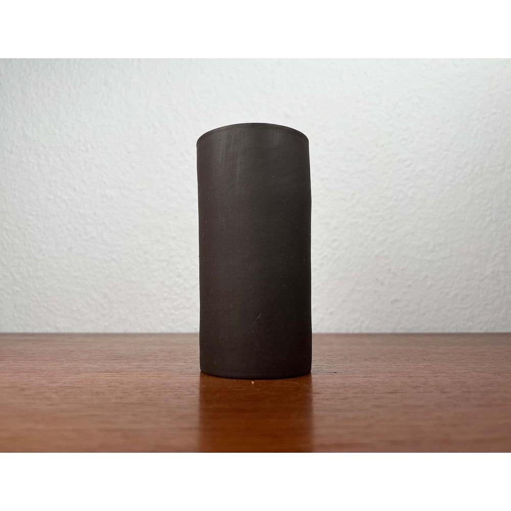 Jarrón minimalista de Studio Pottery alemán moderno de mediados de siglo de BKW, años 60 Alemán en venta