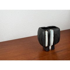 Mid-Century Modern German Brutalist Studio Pottery Vase Schäffenacker Keramik