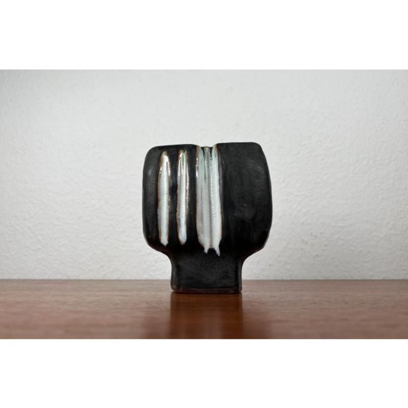 Mid-Century moderno Vaso di Studio Pottery tedesco della metà del secolo scorso di Helmut Friedrich, anni '60 in vendita