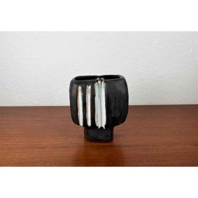 Vaso di Studio Pottery tedesco della metà del secolo scorso di Helmut Friedrich, anni '60 in vendita 1