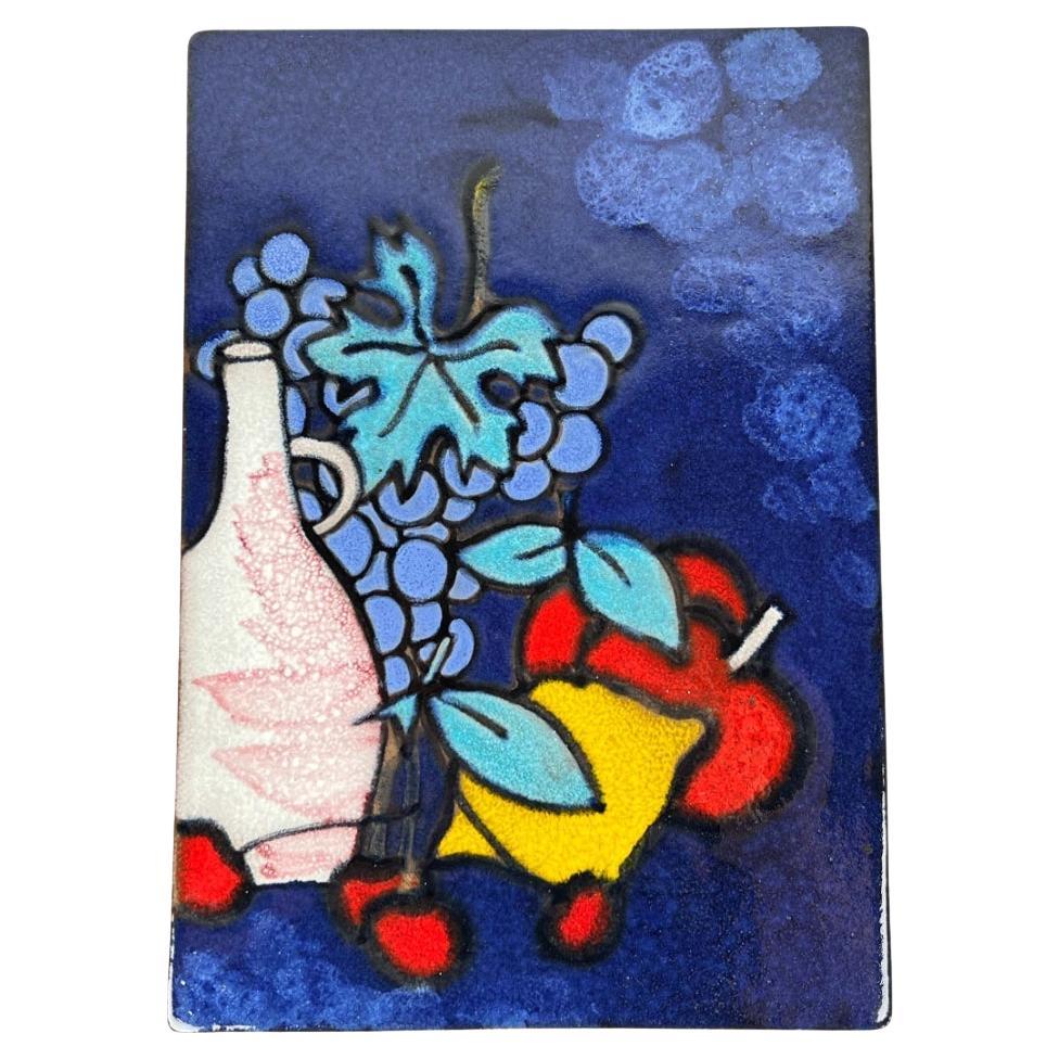 Assiette murale en poterie Studio A du milieu du siècle dernier de Ruscha, années 1960