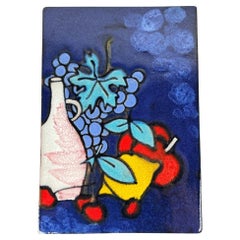 Mid-Century Modern German Studio Pottery Wall Plate from Ruscha, 1960s