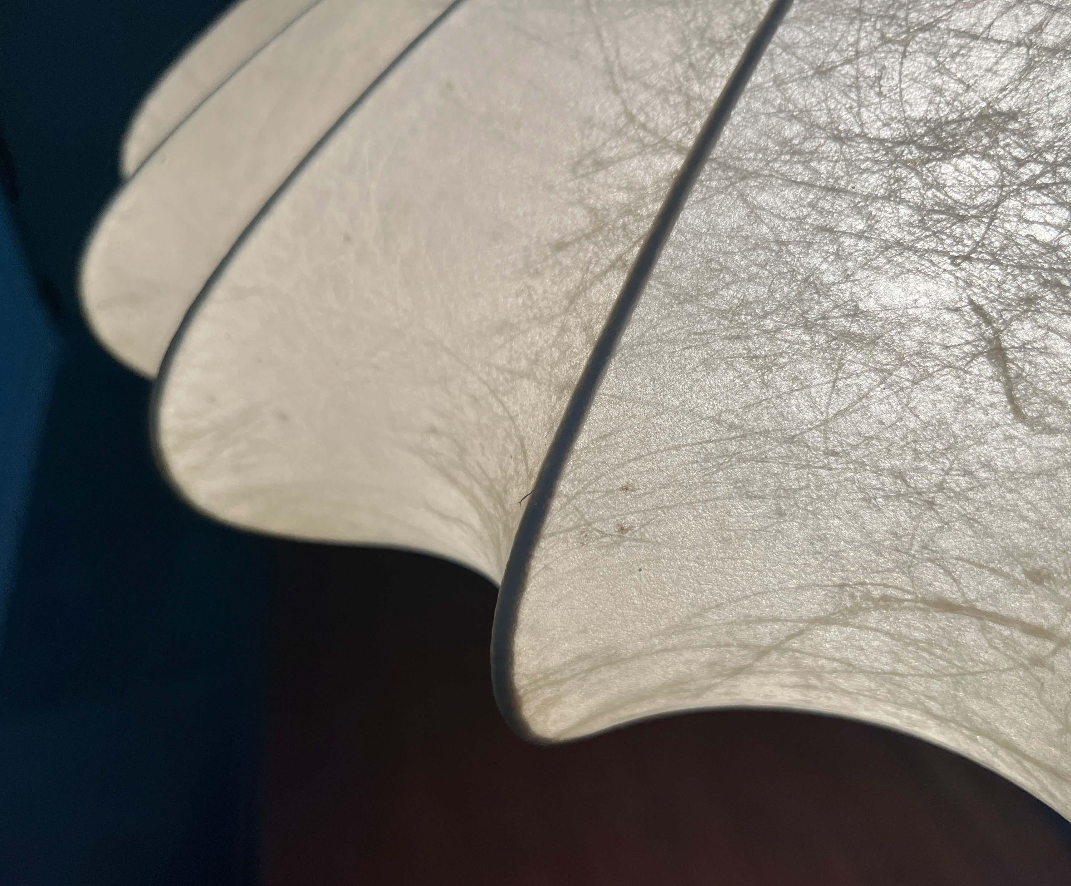 Mid-Century Modern German UFO Cocoon Pendant Lamp Friedel Wauer Goldkant 1960s im Angebot 13