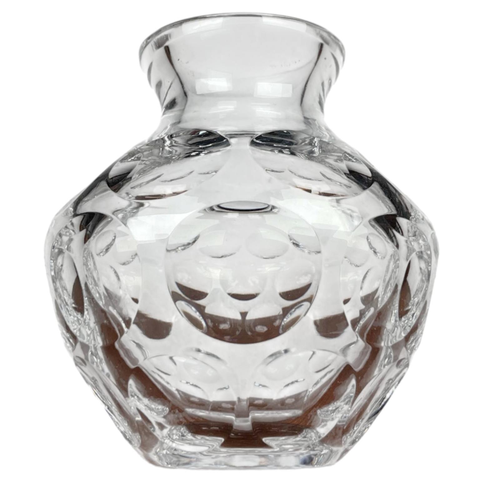 Mid-Century Modern German Vase in Lead Crystal Glass, 1960s