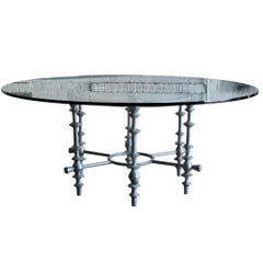 Mid Century Modern Giacometti Style Brutalist Dining Table