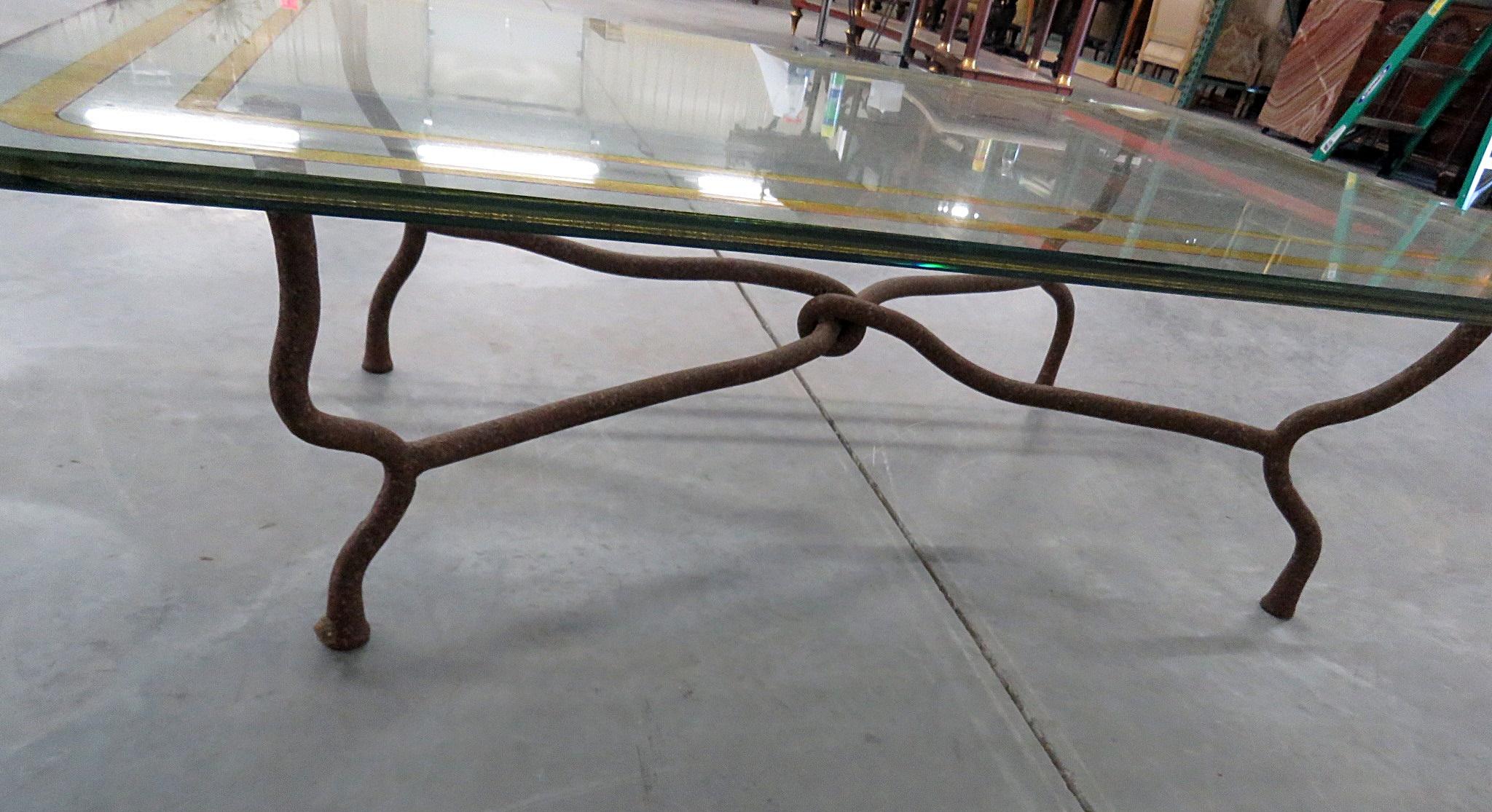 Mid-Century Modern Giacometti Style Coffee Table In Good Condition In Swedesboro, NJ