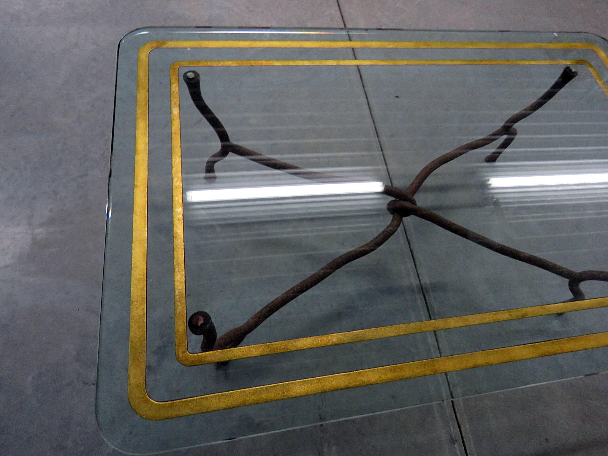 20th Century Mid-Century Modern Giacometti Style Coffee Table