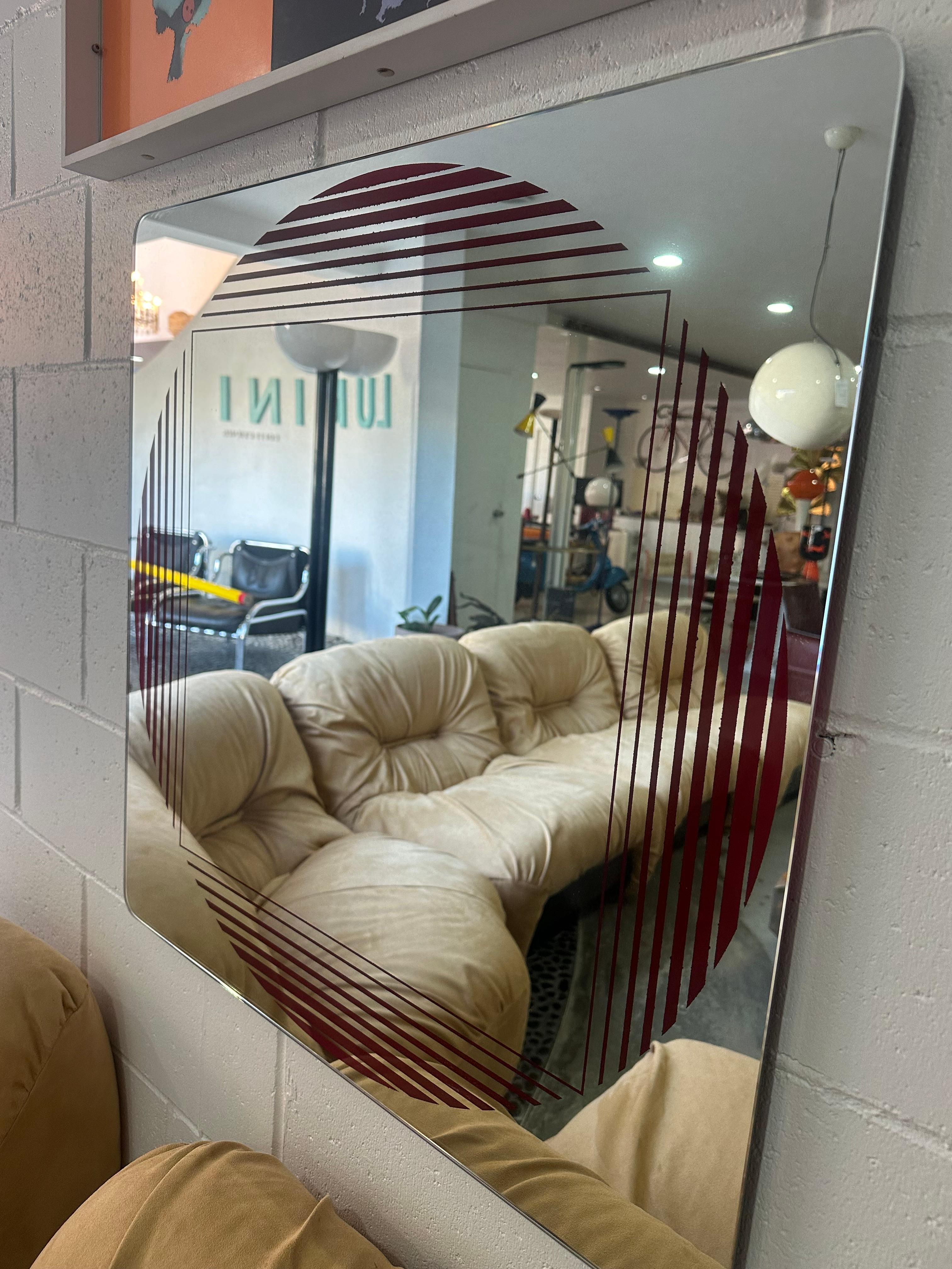 Mid-Century Modern Mid Century Modern Gianni Celada for Fontana Arte Square Geometrical Theme Wall For Sale
