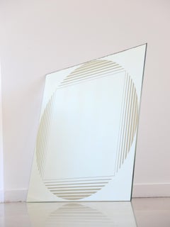 Quadratischer Wandspiegel, Gianni Celada für Fontana Arte, Moderne der Mitte des Jahrhunderts
