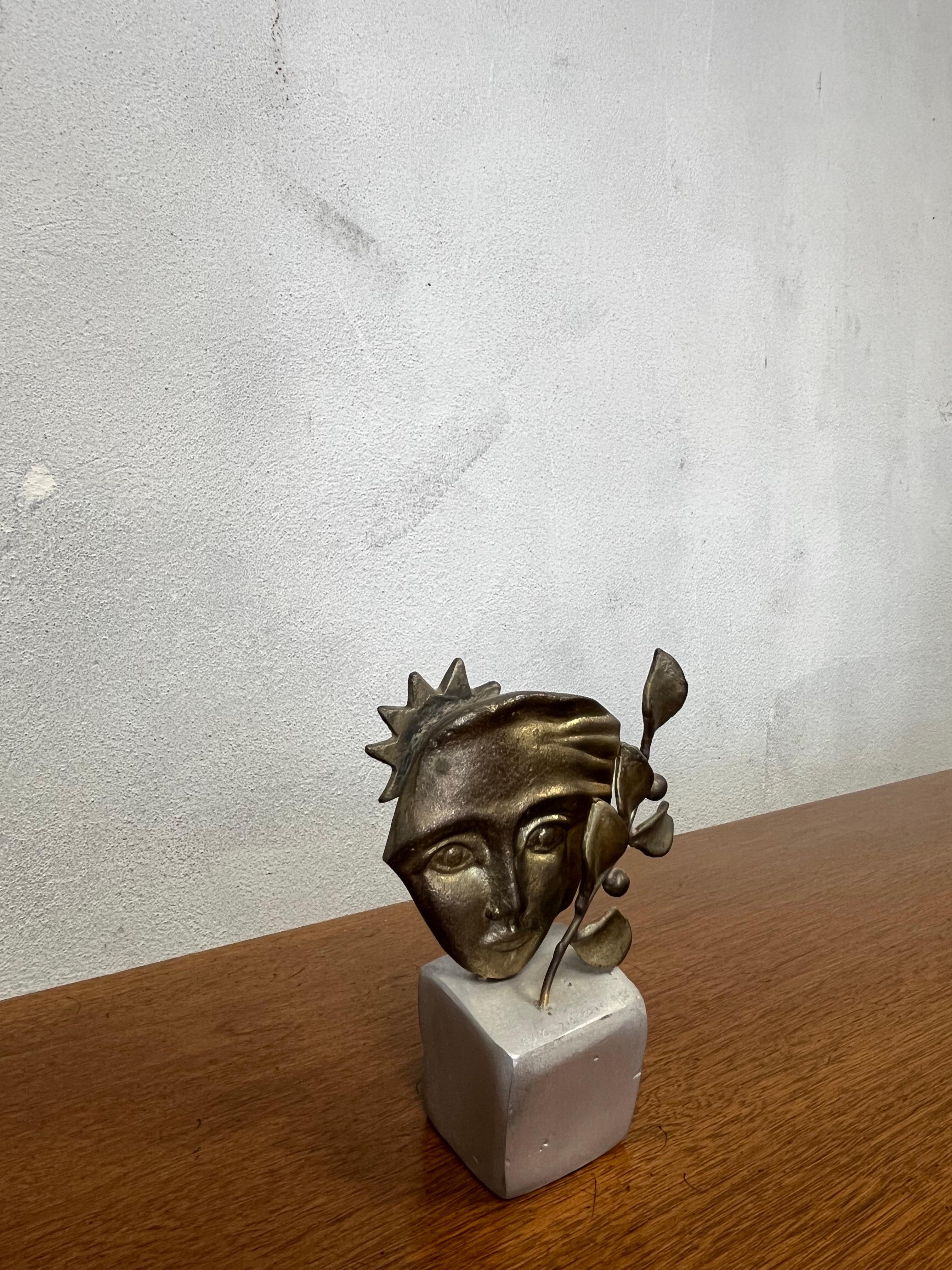 Mid Century Modern Vergoldete Bronze-Skulptur (Moderne der Mitte des Jahrhunderts) im Angebot