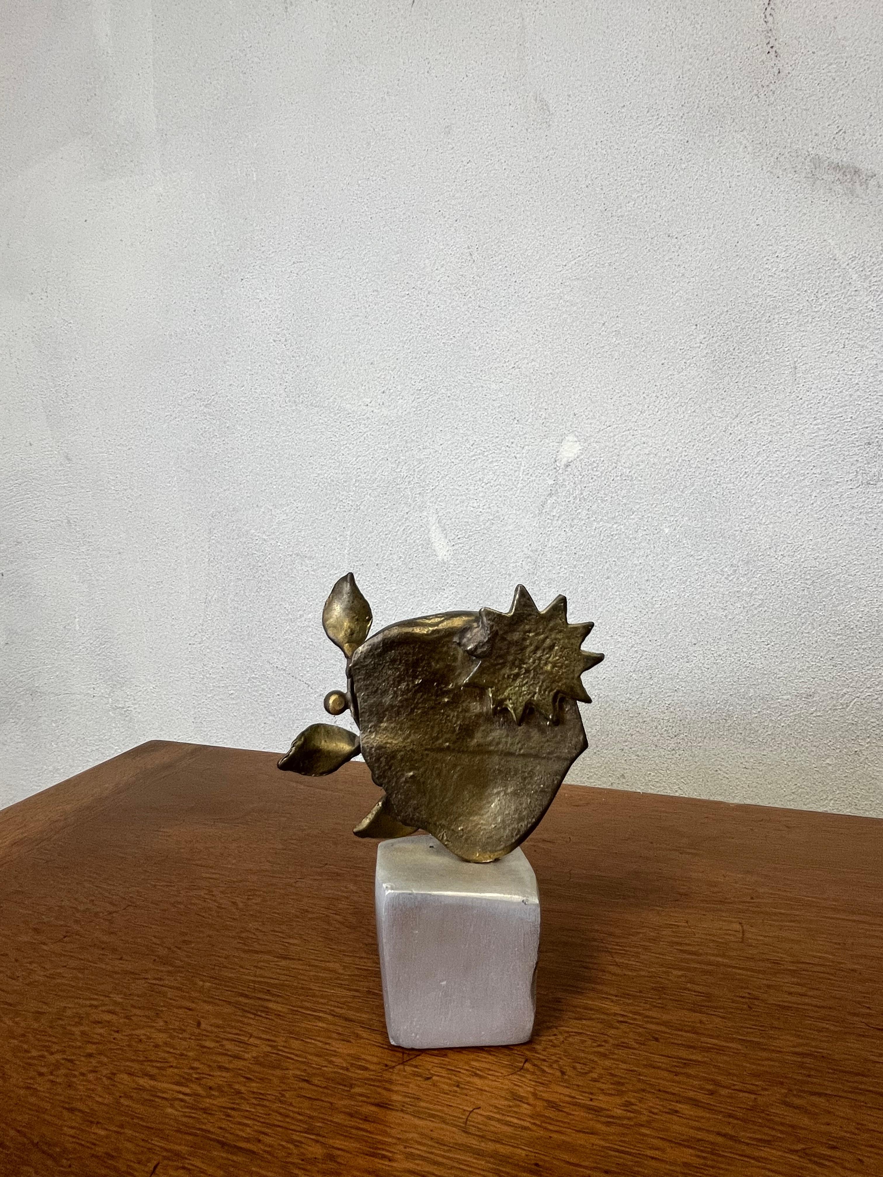 Mid Century Modern Vergoldete Bronze-Skulptur im Zustand „Gut“ im Angebot in W Allenhurst, NJ