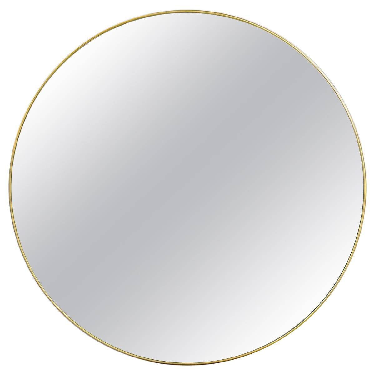 Mid-Century Modern Gilt Mirror, Clear For Sale