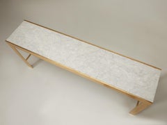 Mid-Century Modern Gilt Sofa-Console Table Made to Order by Old Plank Any Size