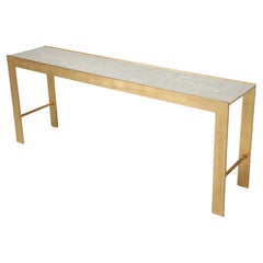 Mid-Century Modern Gilt Sofa-Konsolentisch Made to Order von Old Plank Jede Größe