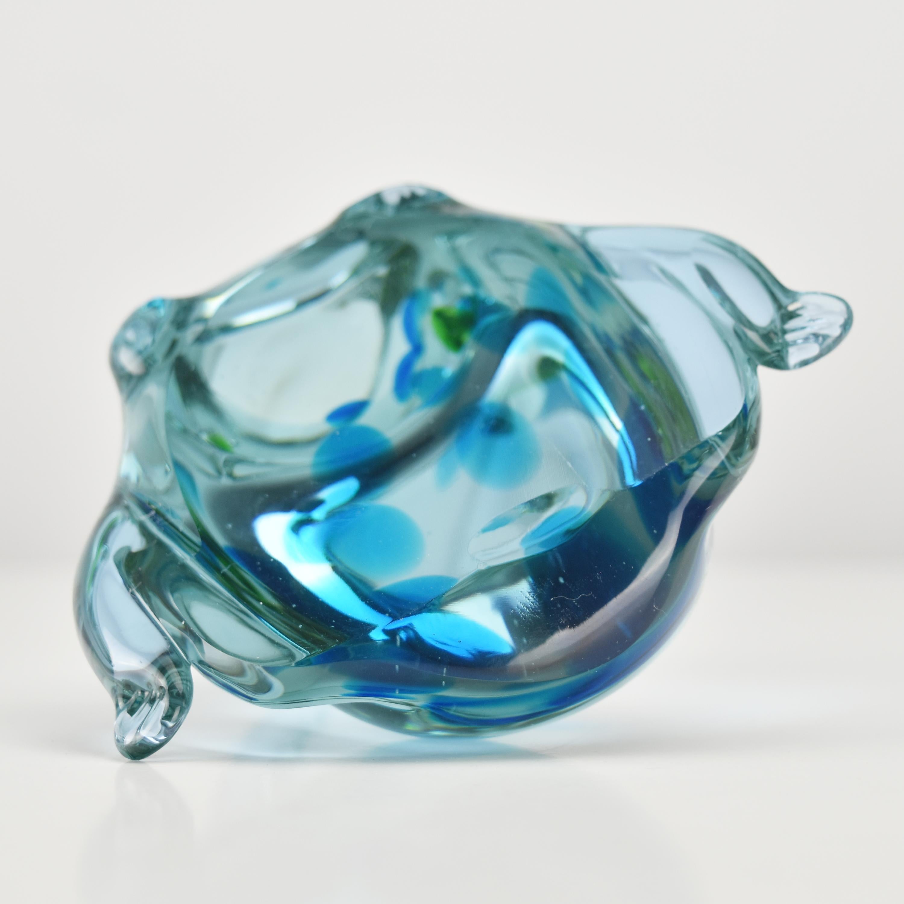 Mid Century Modern Gino Cenedese Antonio da Ros Frog Figurine Murano Art Glass For Sale 3