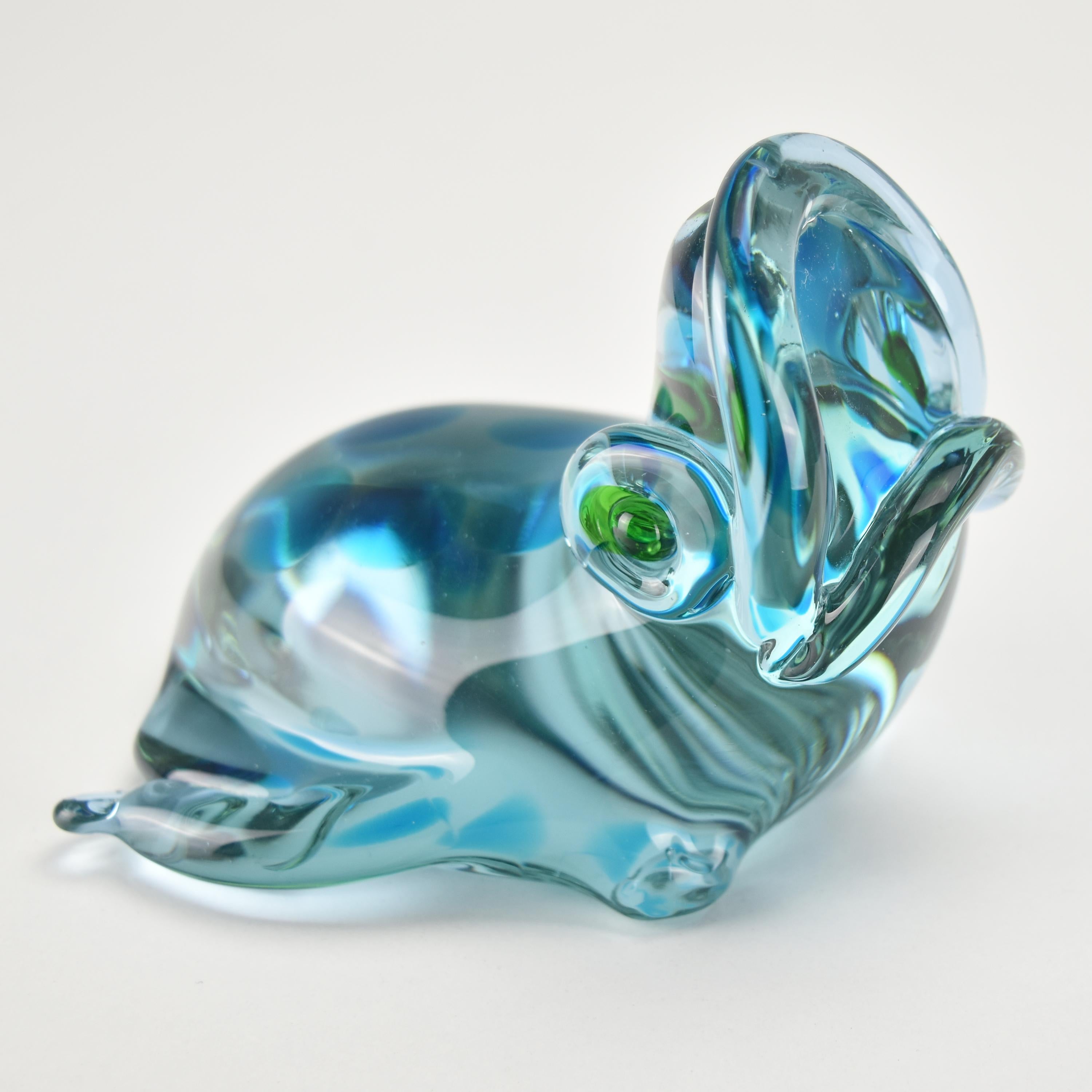 Mid Century Modern Gino Cenedese Antonio da Ros Frog Figurine Murano Art Glass In Good Condition For Sale In Bad Säckingen, DE