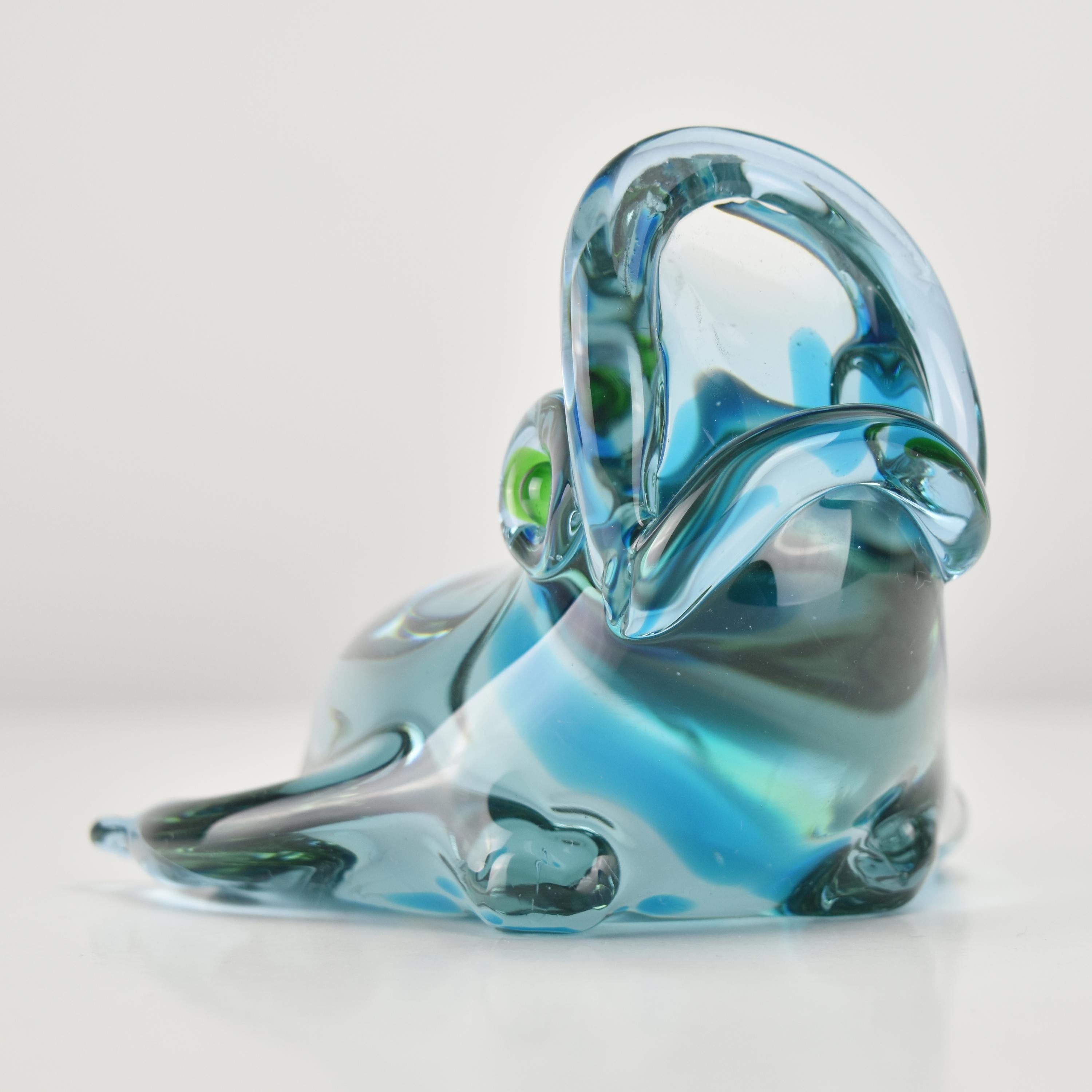 Mid-20th Century Mid Century Modern Gino Cenedese Antonio da Ros Frog Figurine Murano Art Glass For Sale