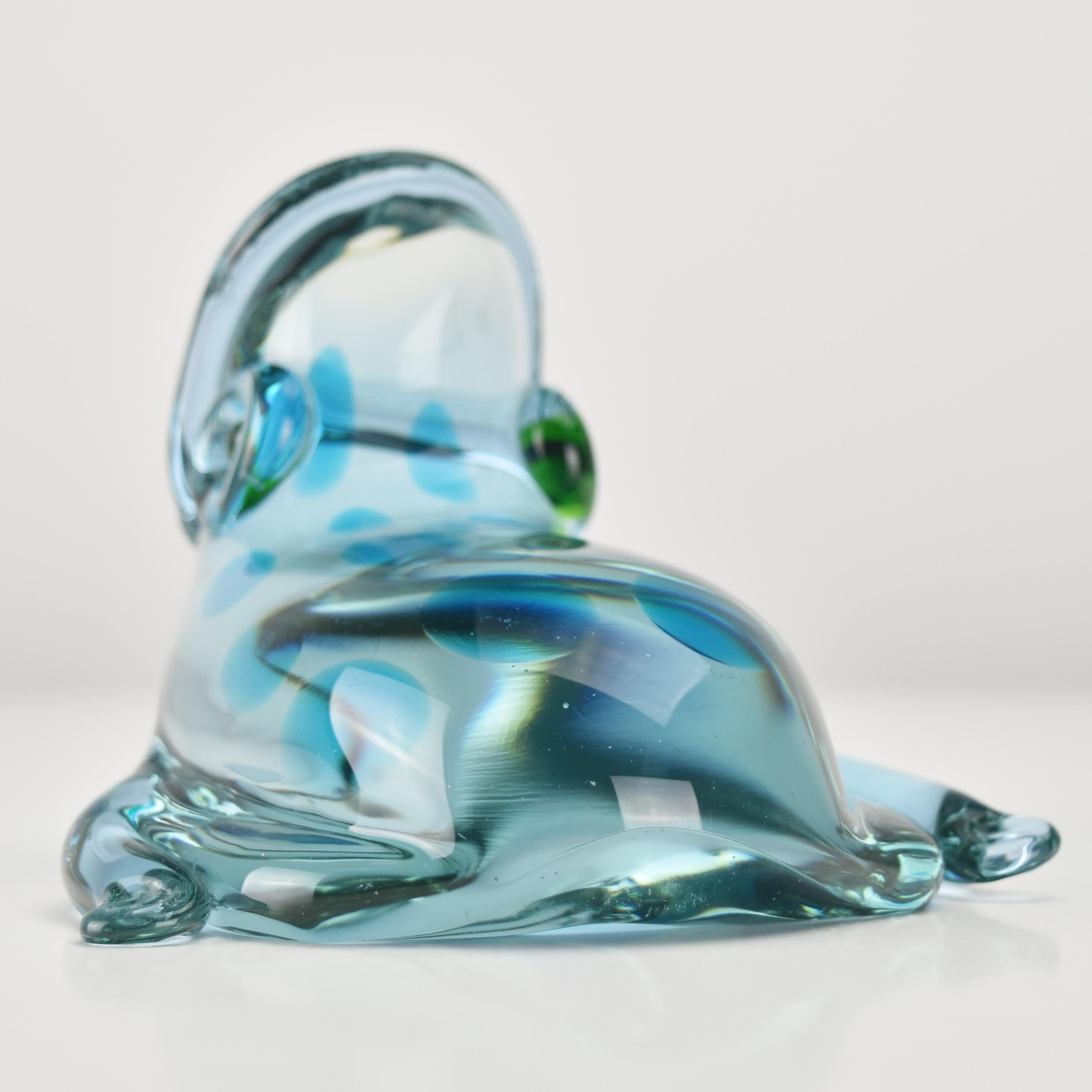 Mid Century Modern Gino Cenedese Antonio da Ros Frog Figurine Murano Art Glass For Sale 2