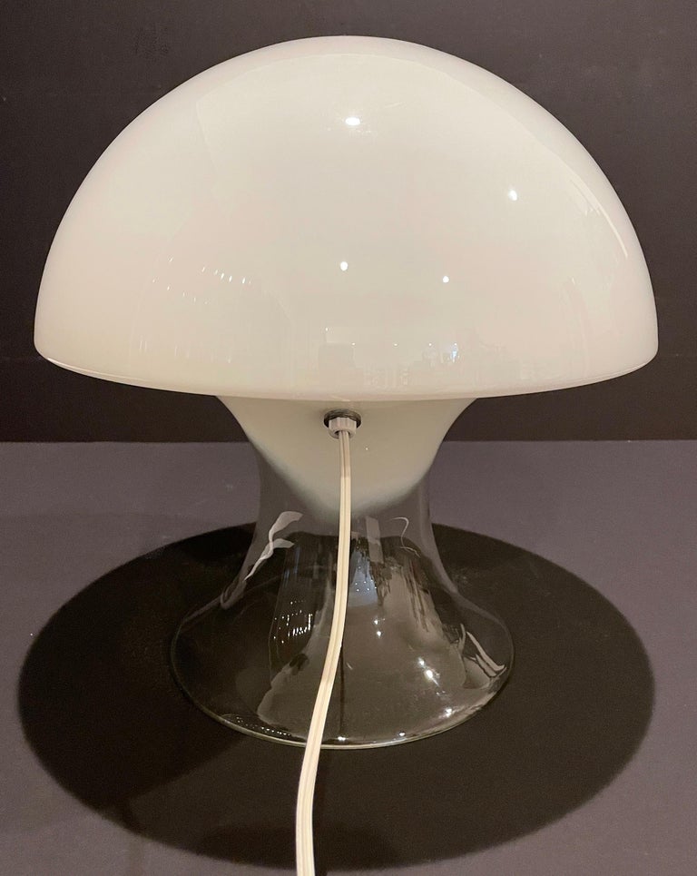 20th Century Mid-Century Modern Gino Vistosi Murano Glass Mushroom Table Lamp For Sale
