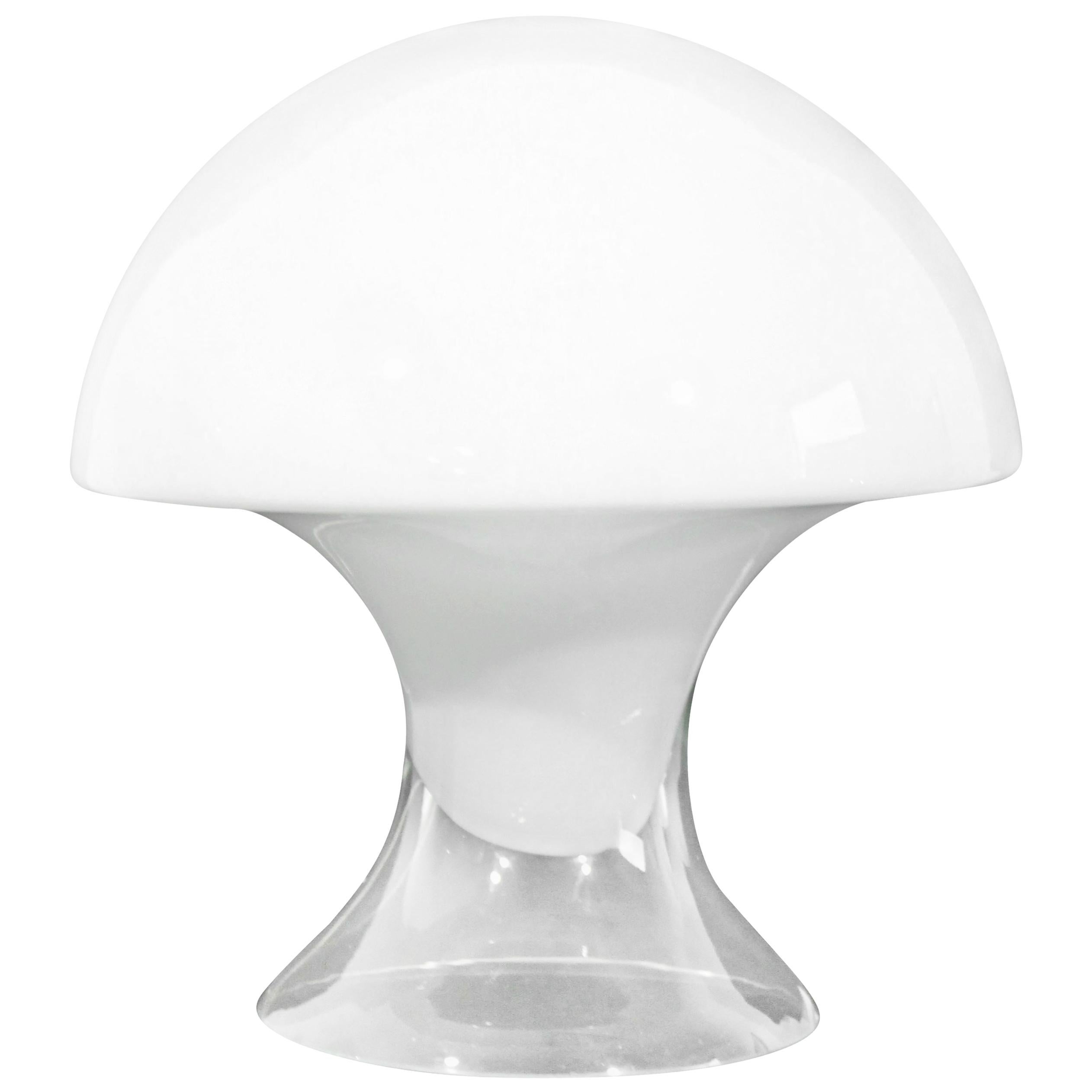 Mid-Century Modern Gino Vistosi Murano Glass Mushroom Table Lamp, Italy, 1970s