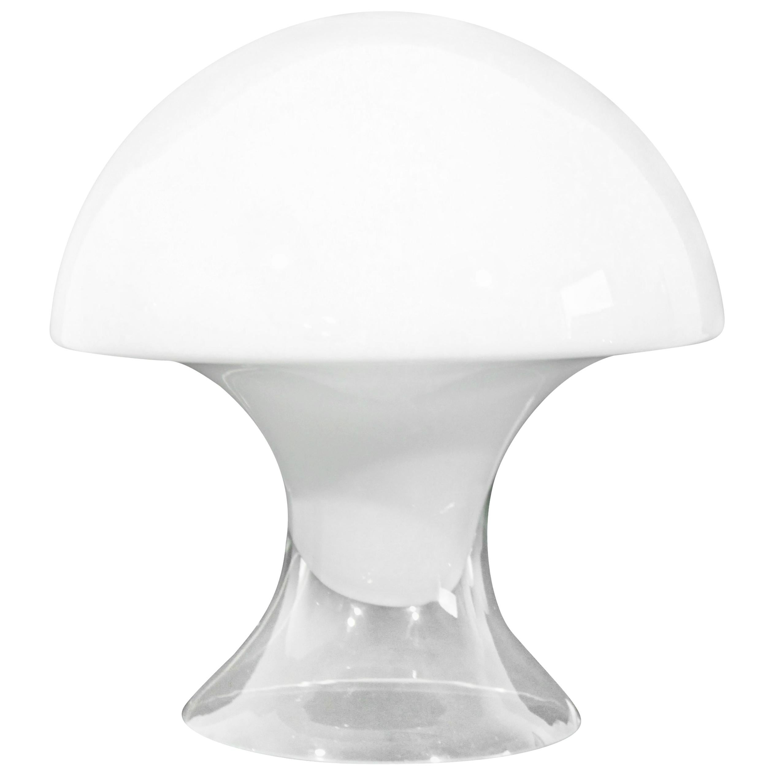 Mid-Century Modern Gino Vistosi Murano Glass Mushroom Table Lamp, Italy, 1970s