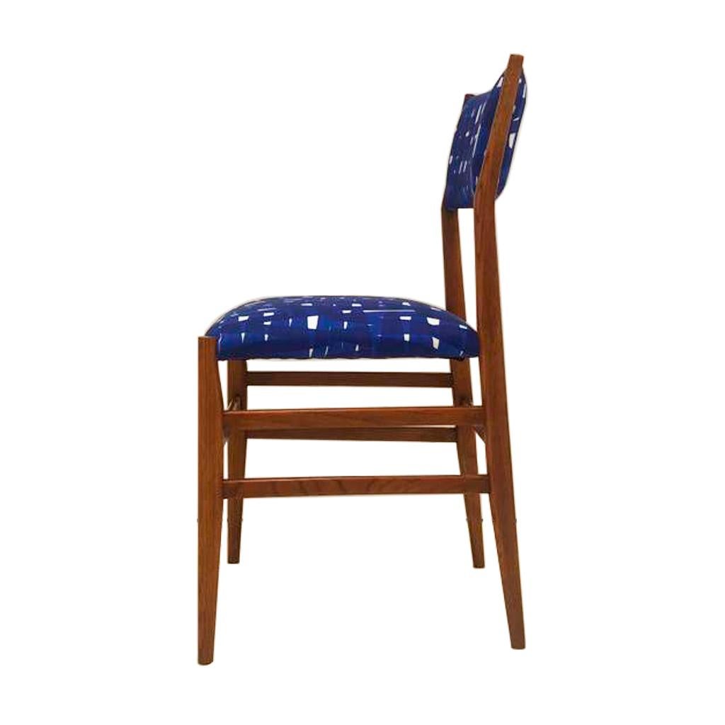 Midcentury Gio Ponti Set of Four ‘Leggera 646’ Ashwood Italian Chairs, 1951 For Sale 7