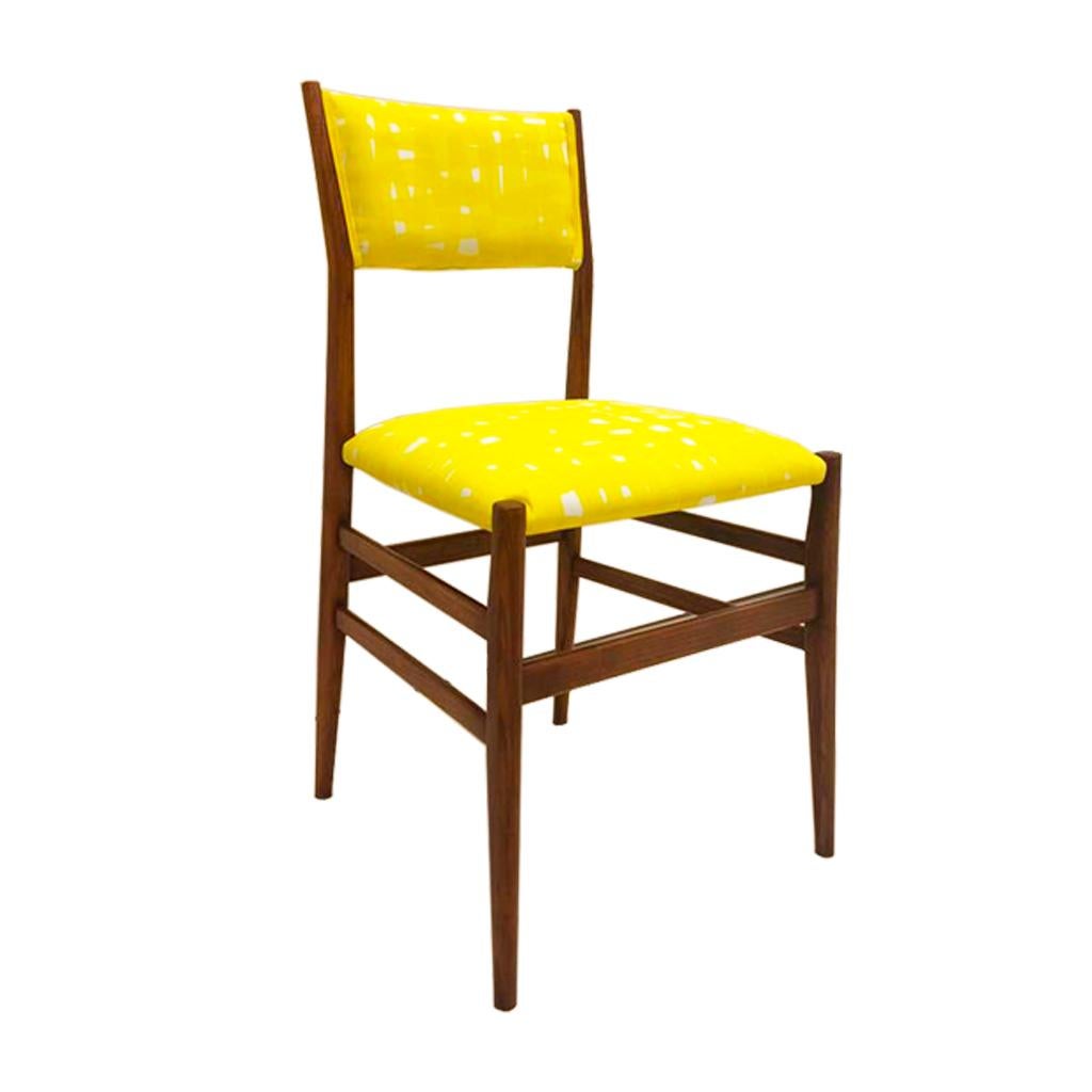 Midcentury Gio Ponti Set of Four ‘Leggera 646’ Ashwood Italian Chairs, 1951 In Good Condition For Sale In Madrid, ES