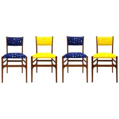 Set di quattro sedie italiane in legno di frassino 'Leggera 646' del 1951 di Gio Ponti
