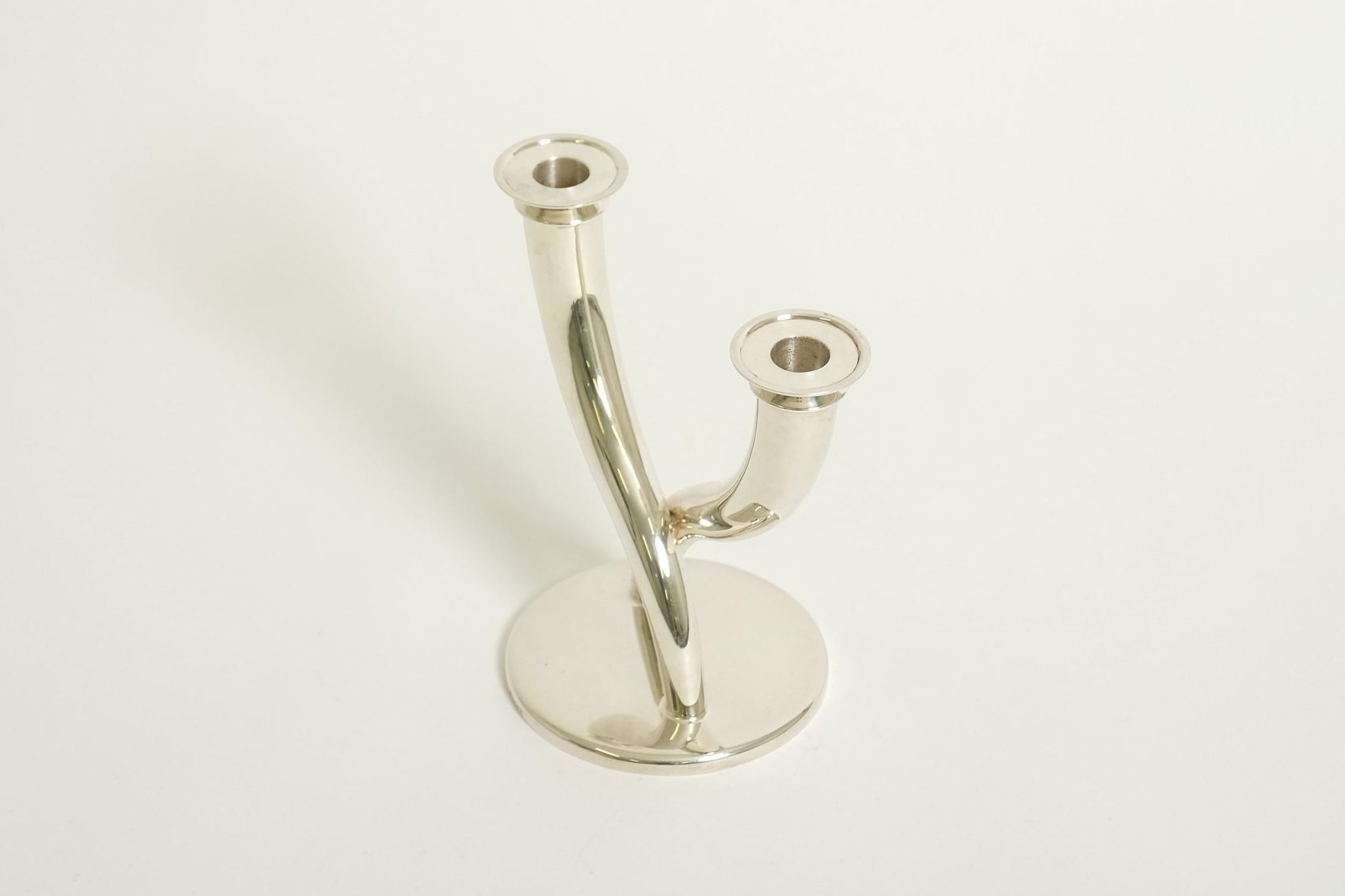 Candelero Gio Ponti de Christofle Silver Plate, Francia Años 70 en venta 3