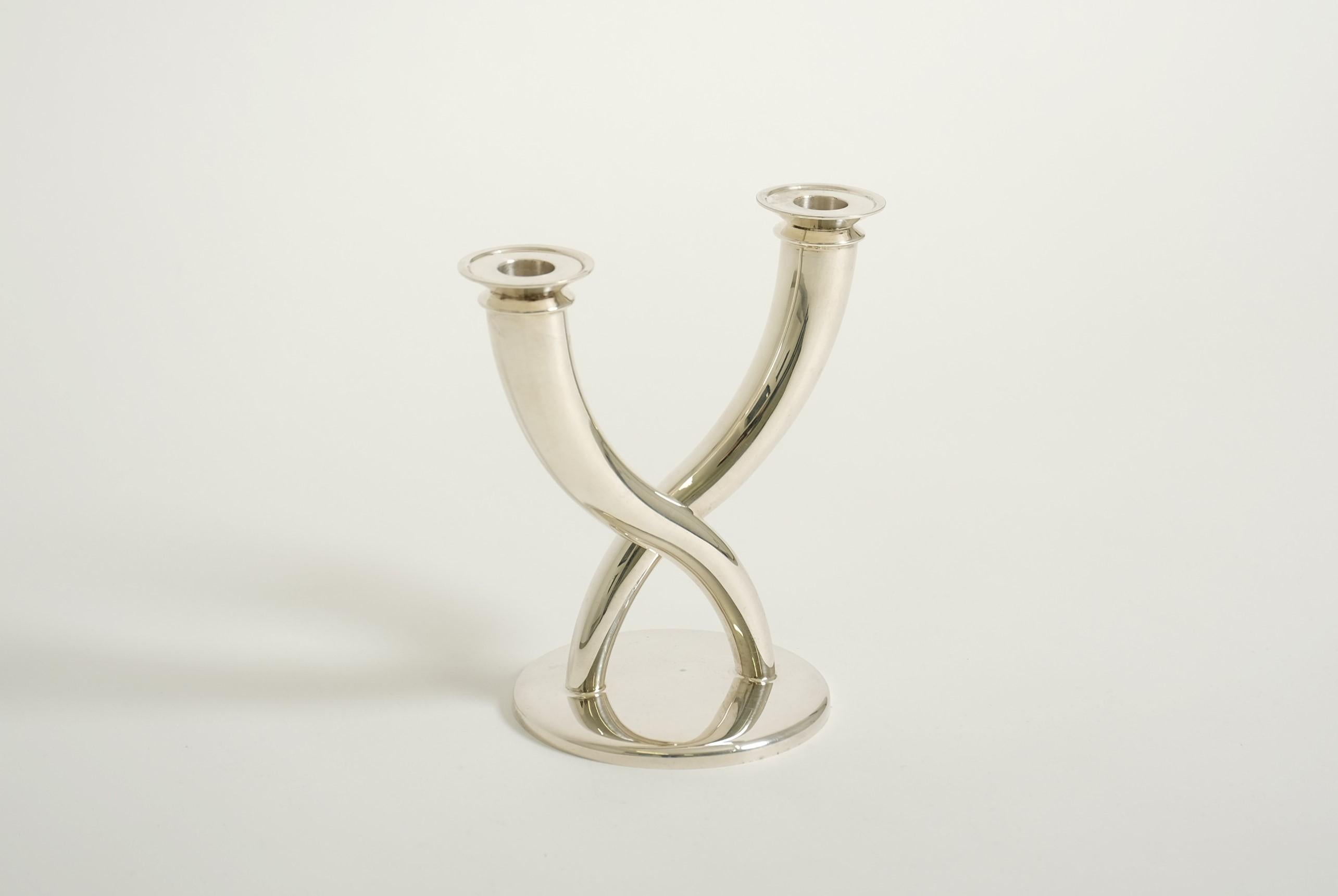 Candelero Gio Ponti de Christofle Silver Plate, Francia Años 70 en venta 4
