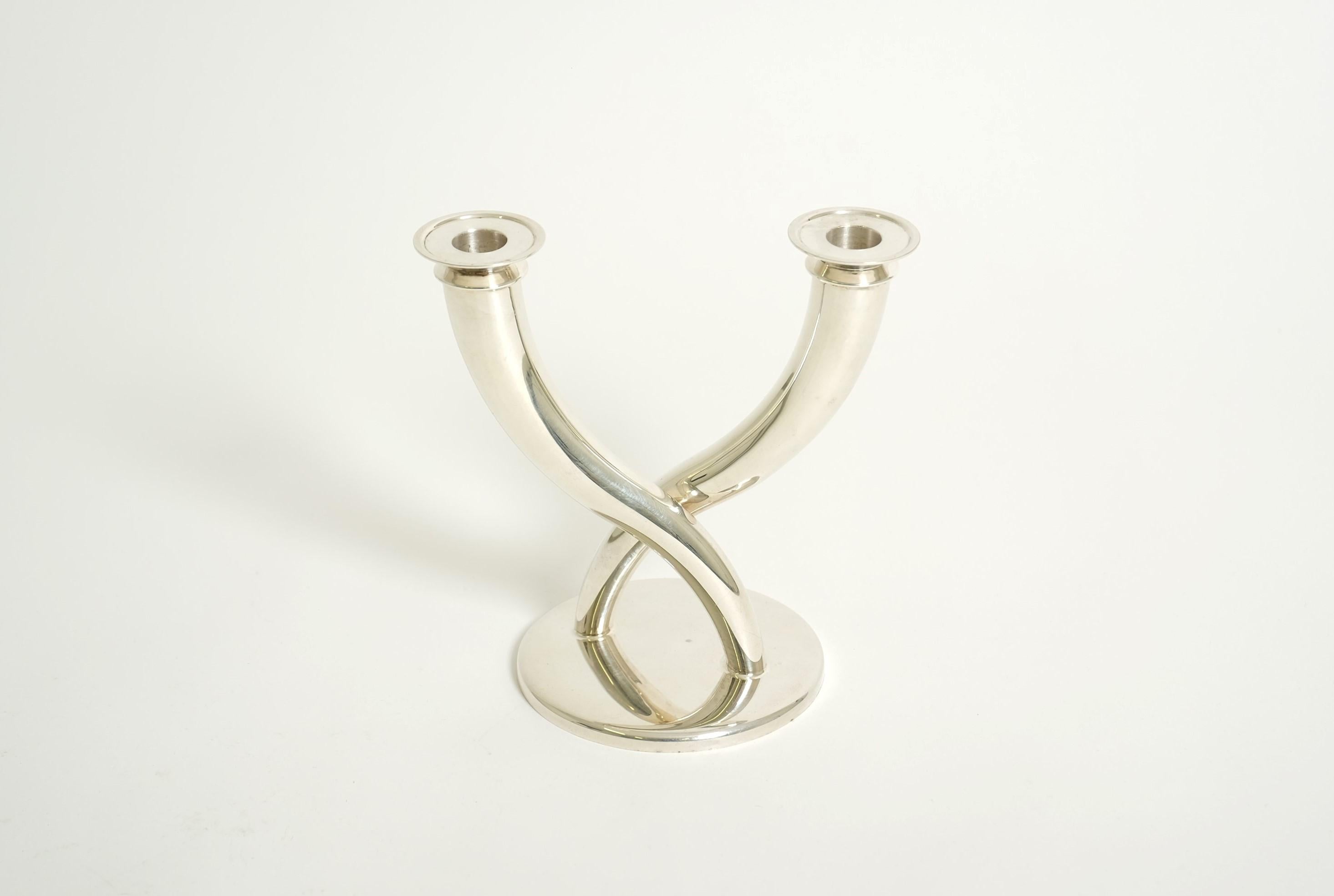 Candelero Gio Ponti de Christofle Silver Plate, Francia Años 70 en venta 6