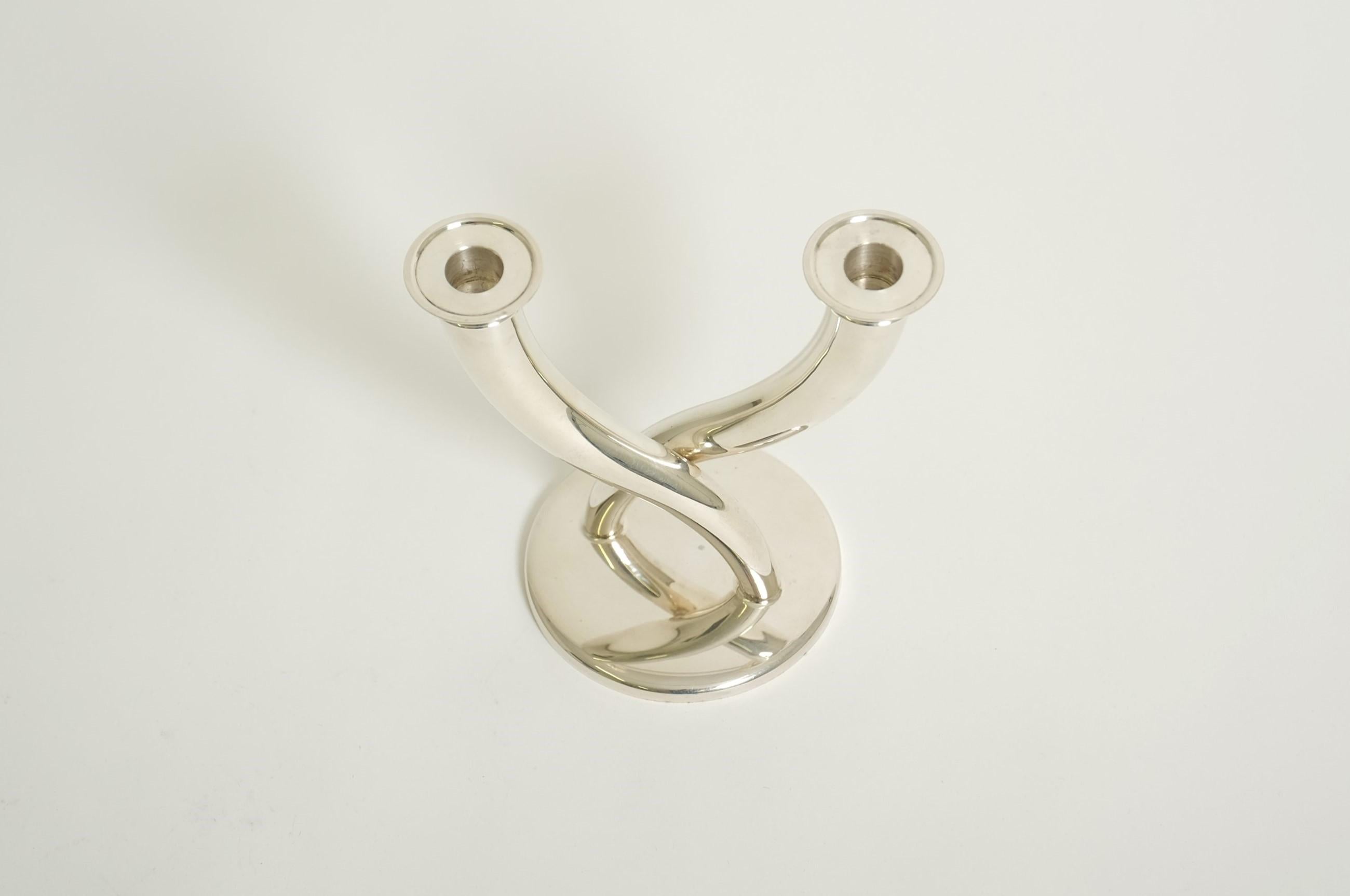 Candelero Gio Ponti de Christofle Silver Plate, Francia Años 70 en venta 7