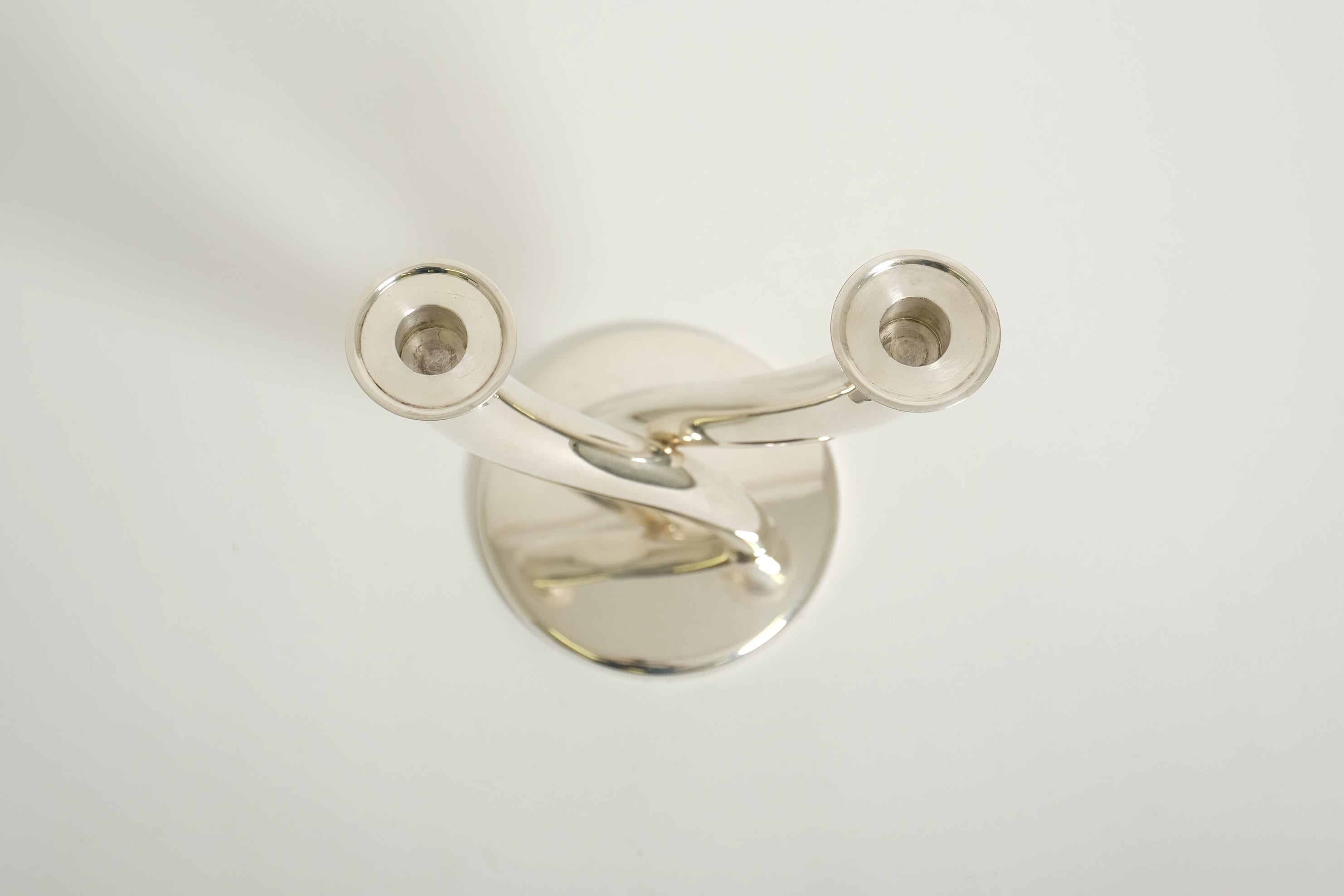 Candelero Gio Ponti de Christofle Silver Plate, Francia Años 70 en venta 8