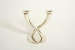 Bougeoir Gio Ponti par Christofle Silver Plate, France 1970