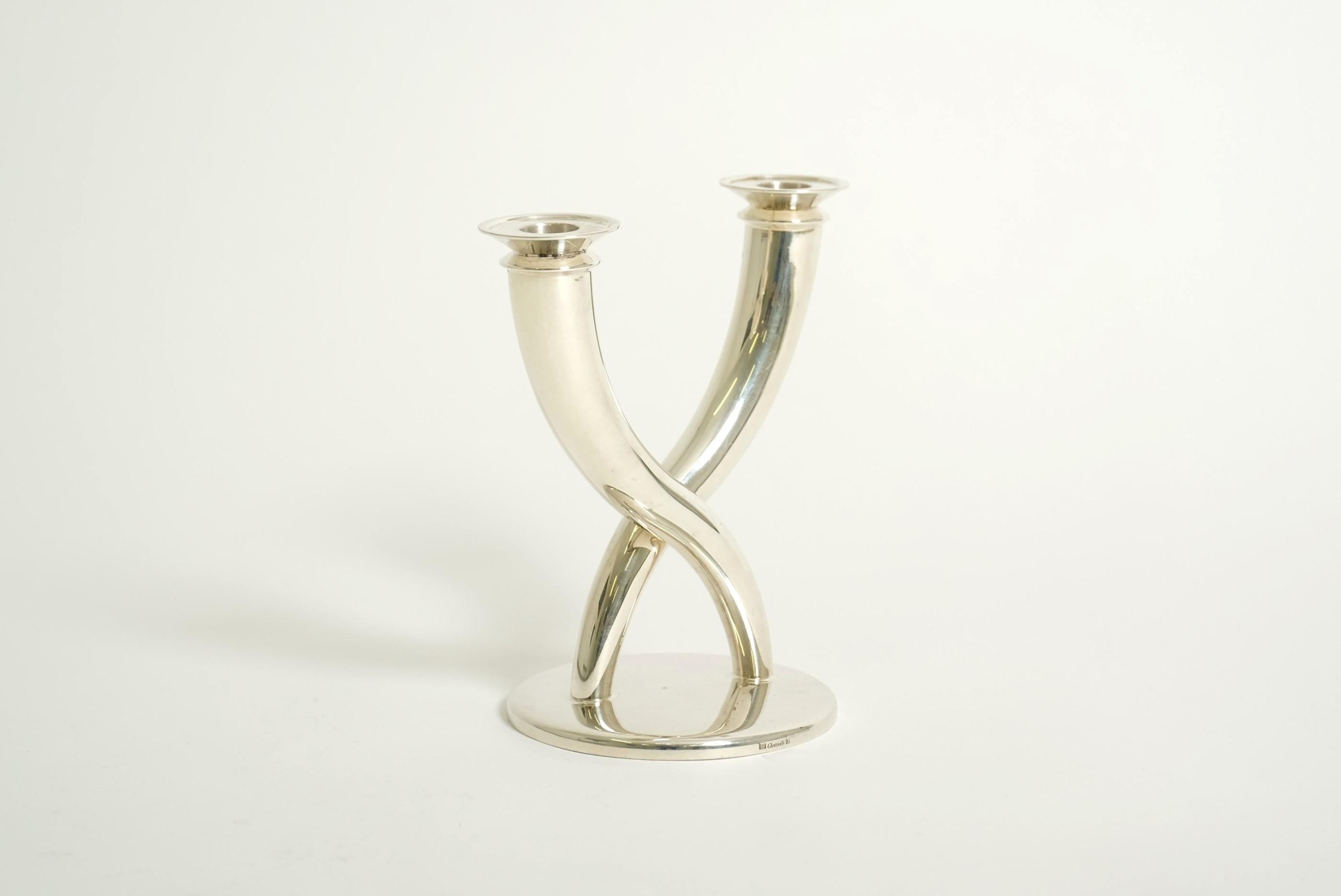 Candelero Gio Ponti de Christofle Silver Plate, Francia Años 70 Francés en venta