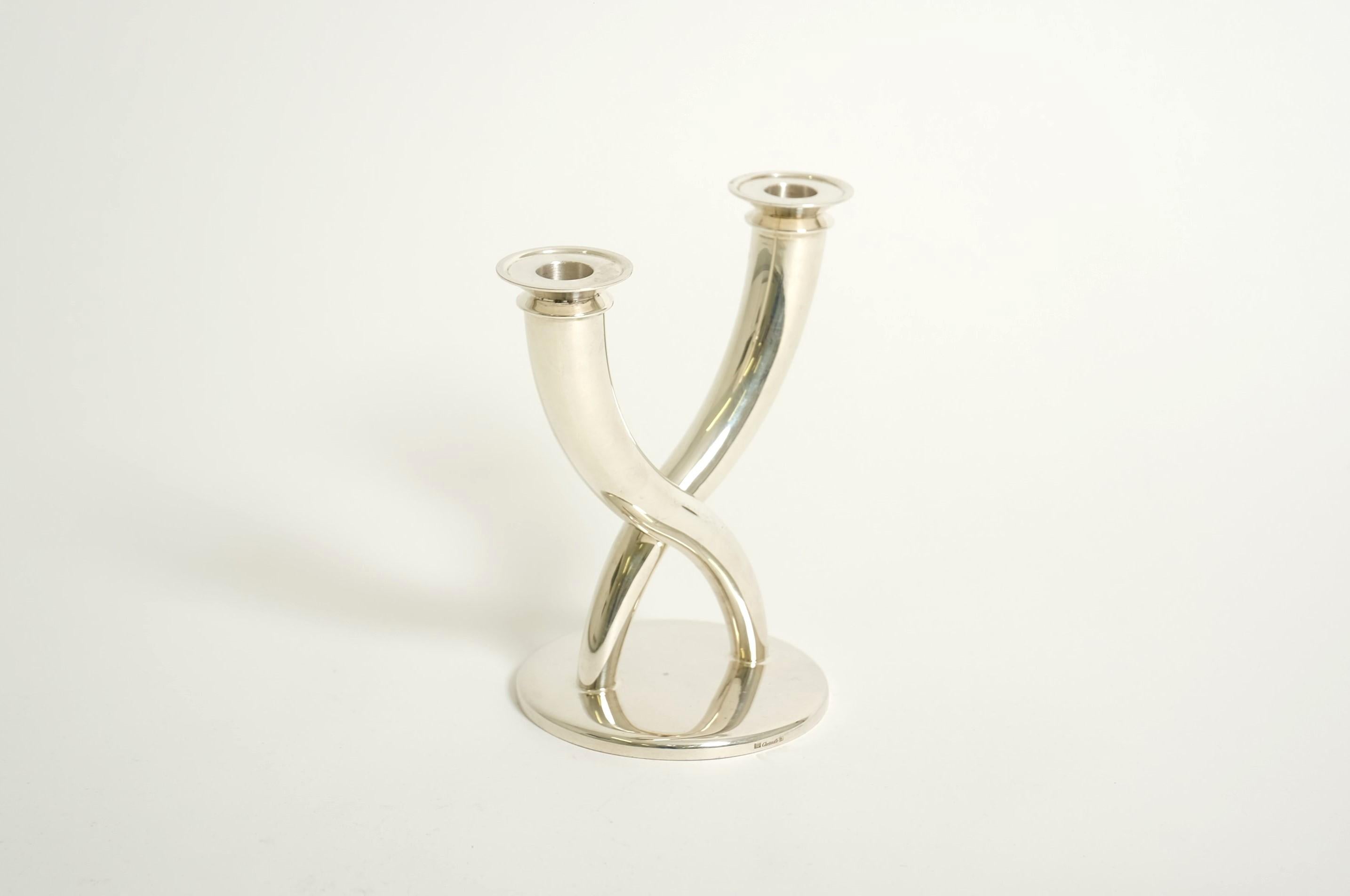 Candelero Gio Ponti de Christofle Silver Plate, Francia Años 70 en Bueno estado para la venta en München, BY