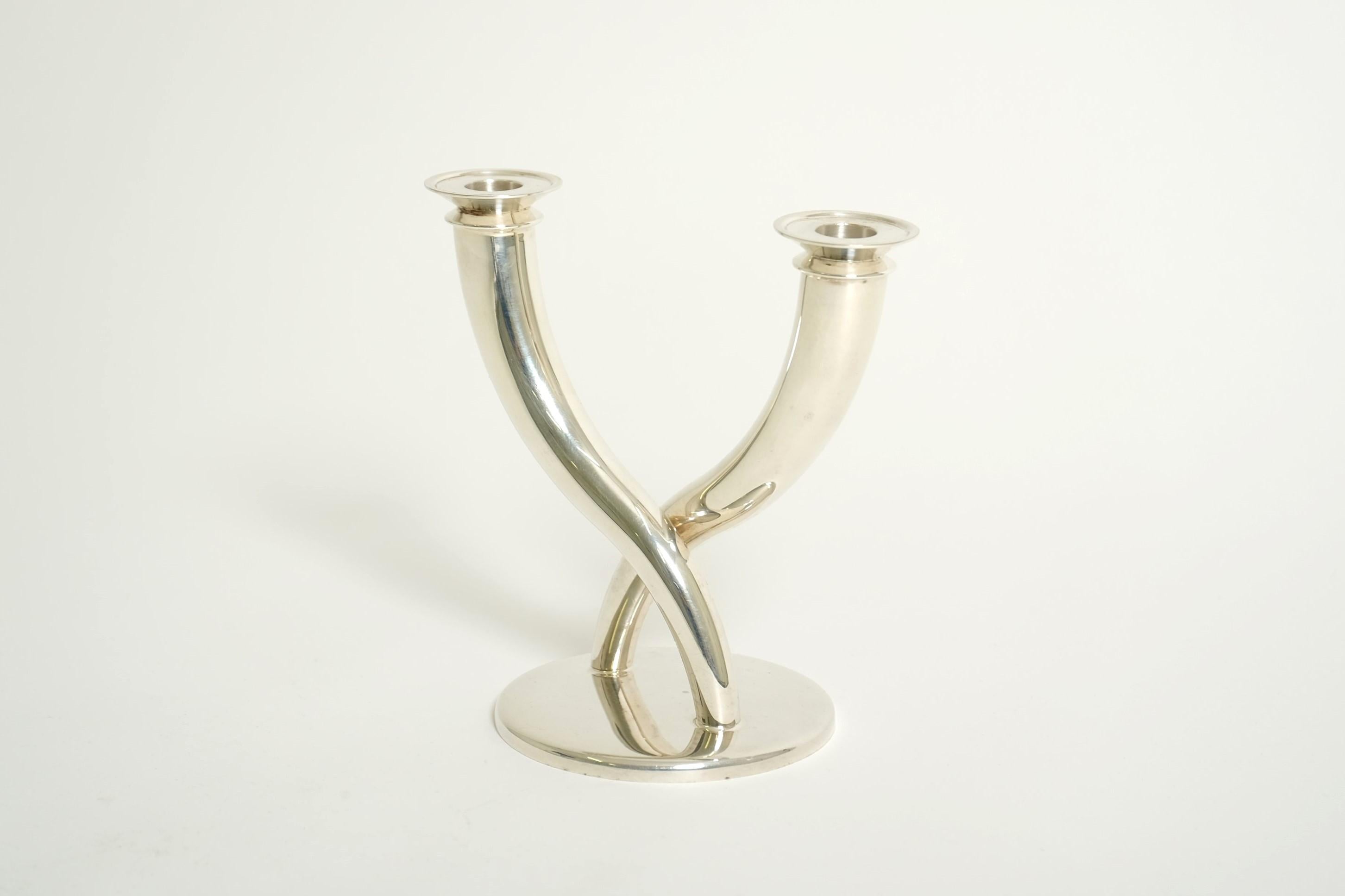 Candelero Gio Ponti de Christofle Silver Plate, Francia Años 70 en venta 1