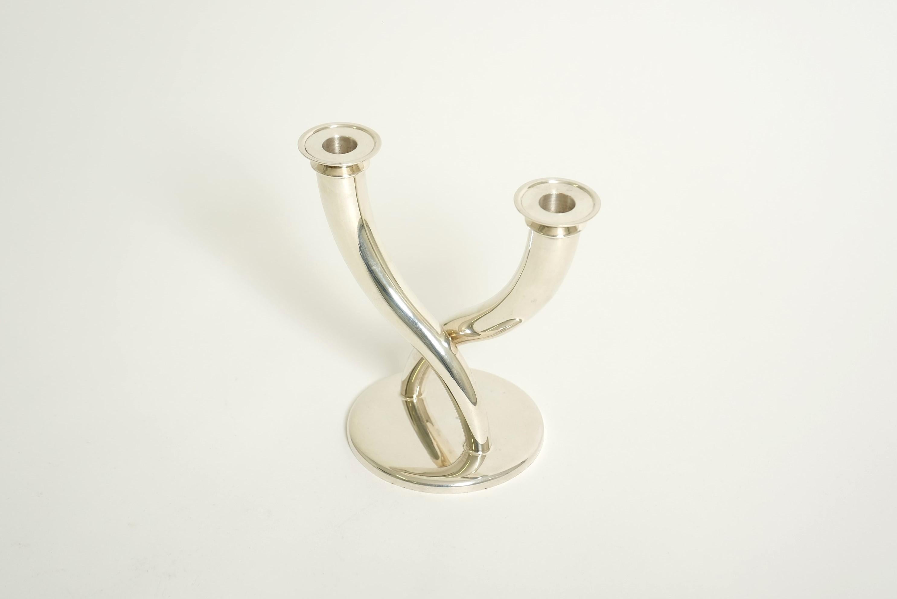 Candelero Gio Ponti de Christofle Silver Plate, Francia Años 70 en venta 2