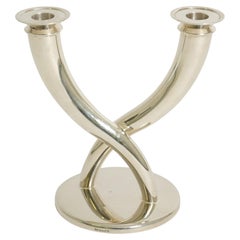 Bougeoir Gio Ponti par Christofle Silver Plate, France 1970
