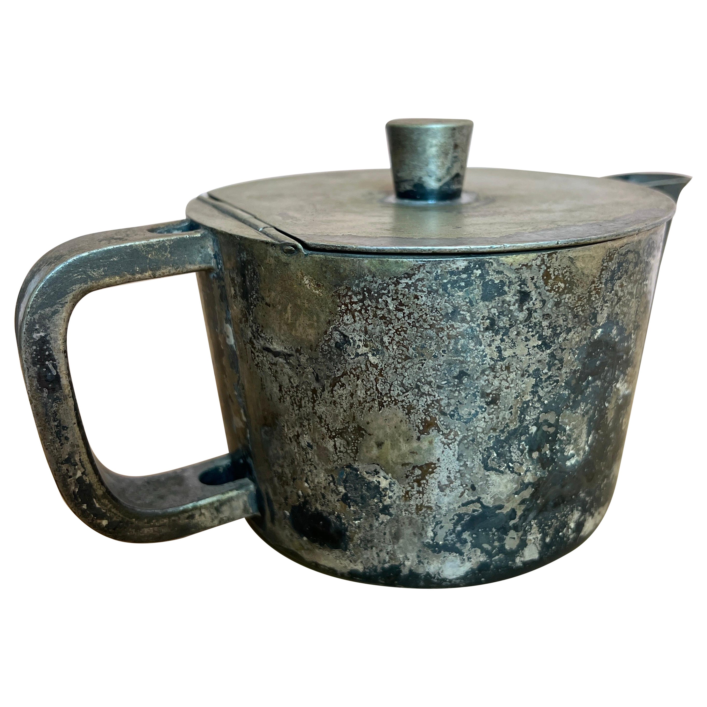 Mid Century Modern Gio Ponti Silver Plated Coffee Pot Arthur Krupp Italy 1930