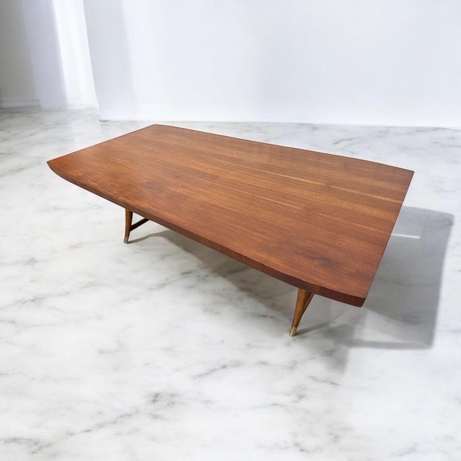 Mid-Century Modern Table de conférence de style Gio Ponti mi-siècle moderne en vente