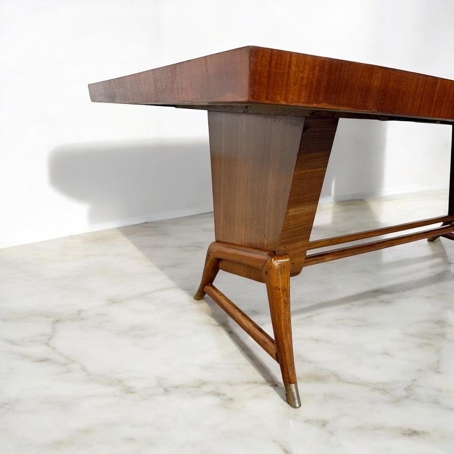 italien Table de conférence de style Gio Ponti mi-siècle moderne en vente