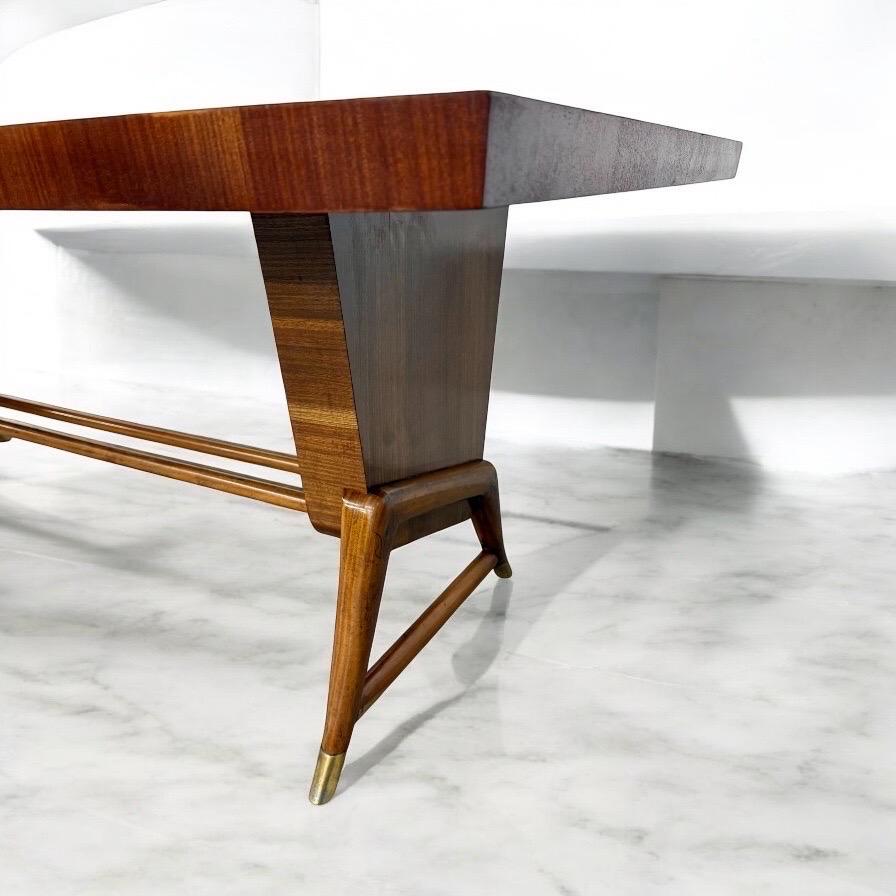 Table de conférence de style Gio Ponti mi-siècle moderne Bon état - En vente à Clarksboro, NJ