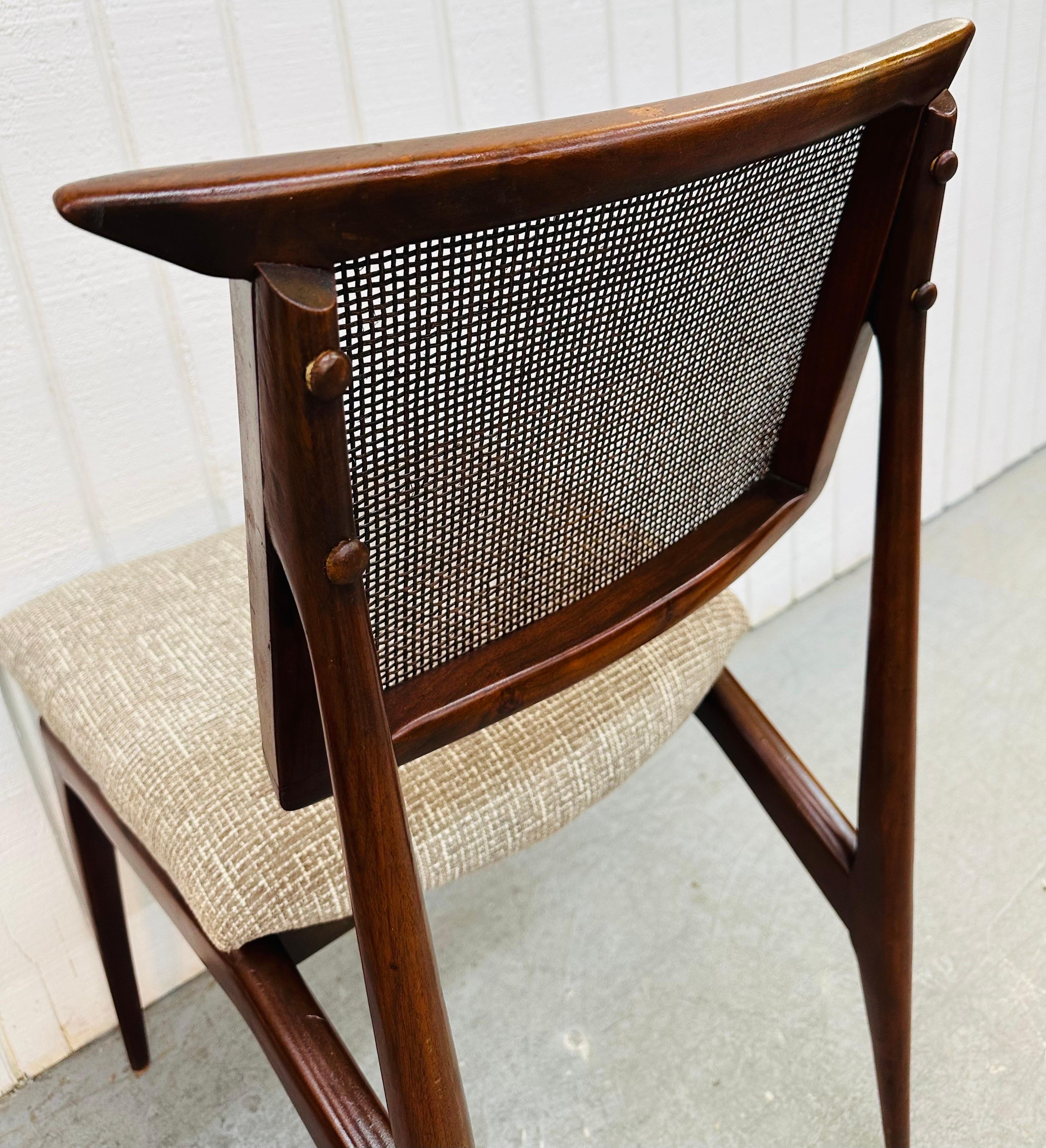 Mid-Century Modern Gio Ponti Style Walnut Dining Chairs - Set of 8 5