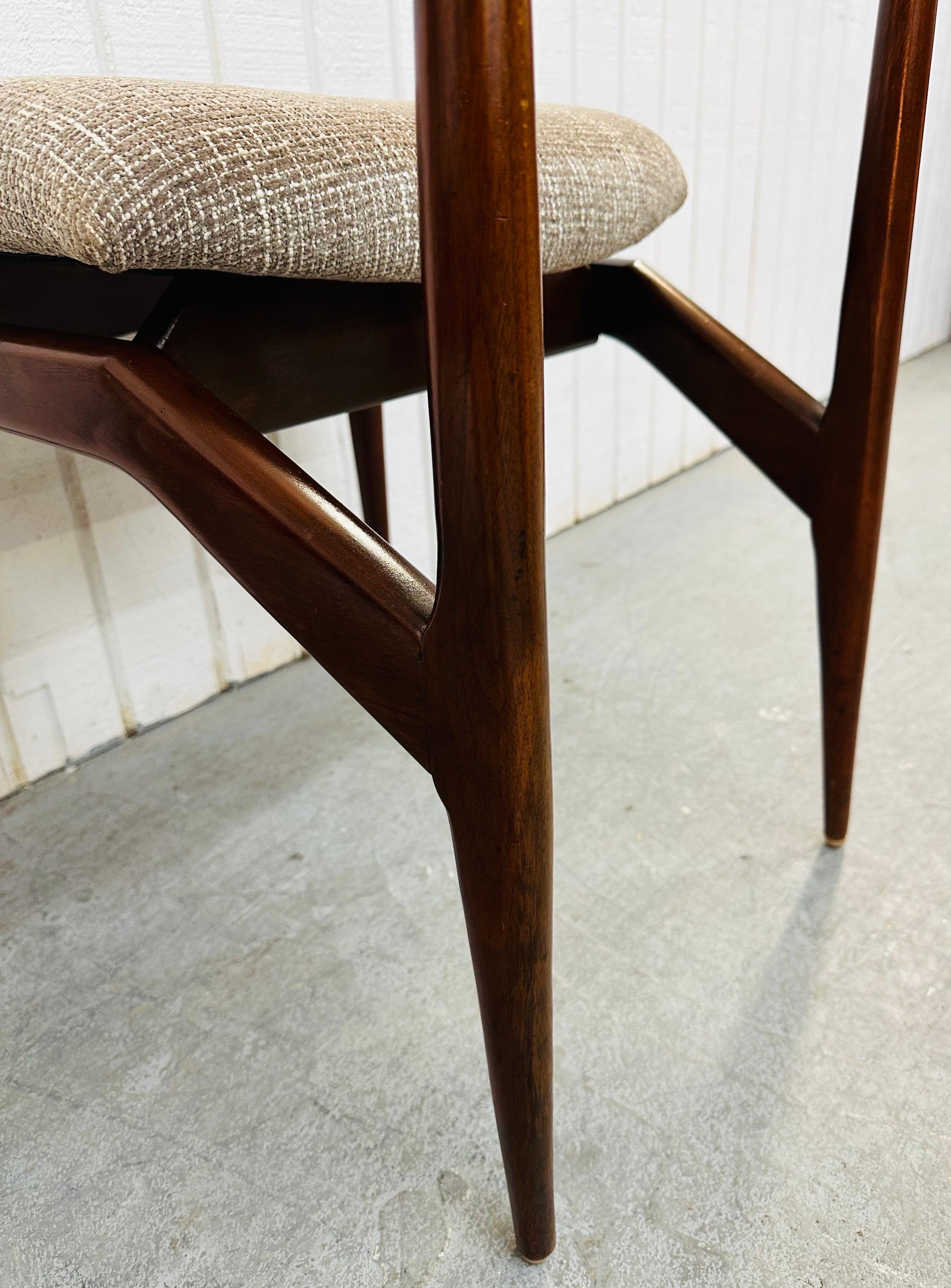 Mid-Century Modern Gio Ponti Style Walnut Dining Chairs - Set of 8 6