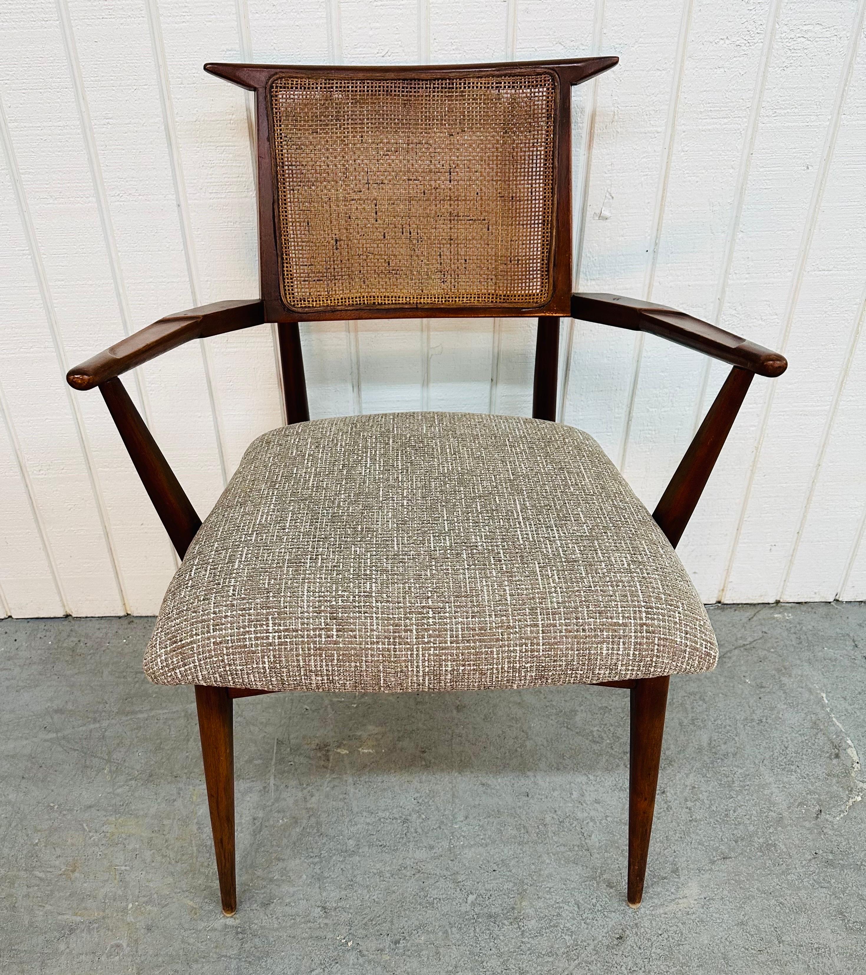 Mid-Century Modern Gio Ponti Style Walnut Dining Chairs - Set of 8 In Good Condition In Clarksboro, NJ