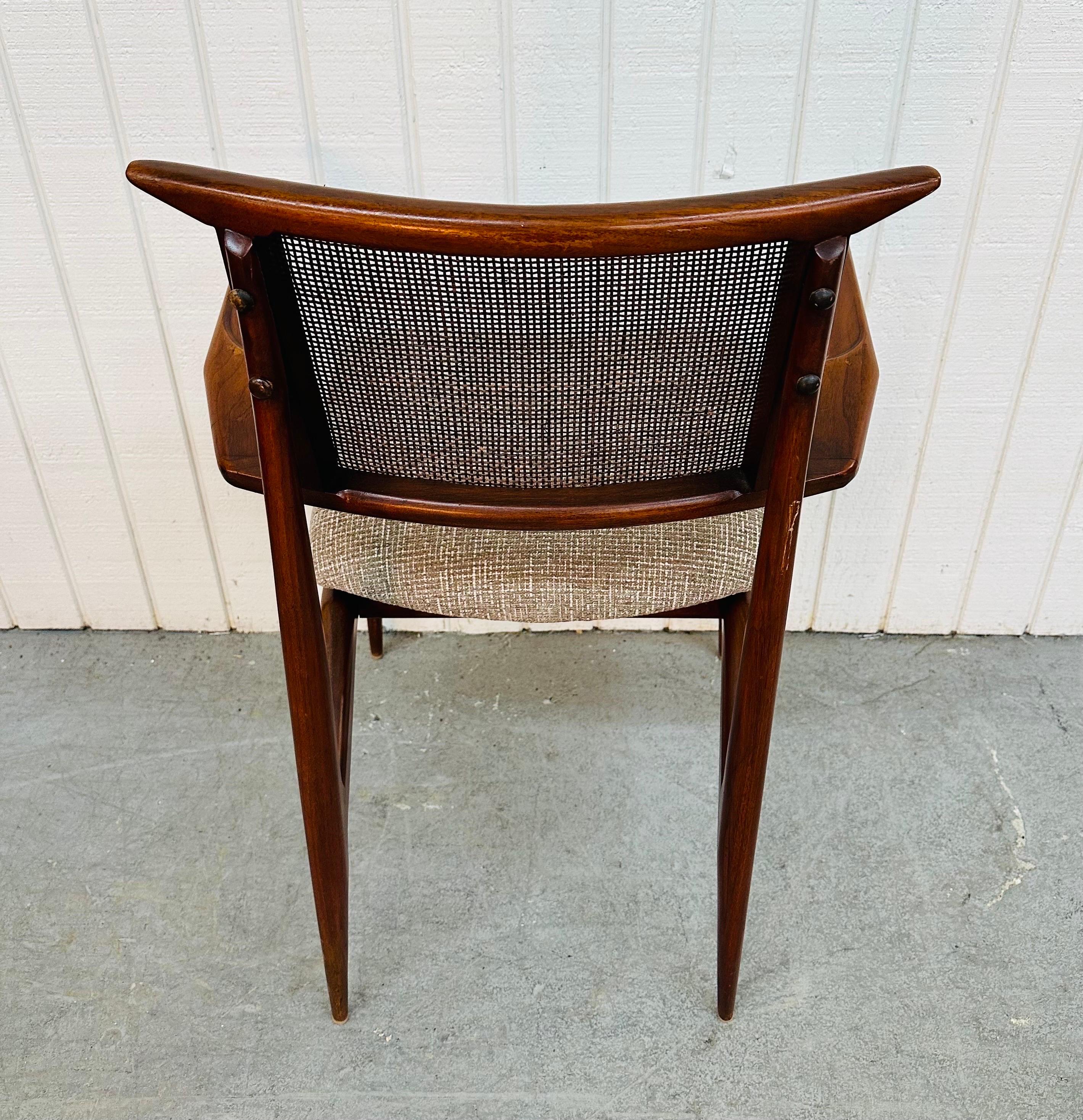 Upholstery Mid-Century Modern Gio Ponti Style Walnut Dining Chairs - Set of 8