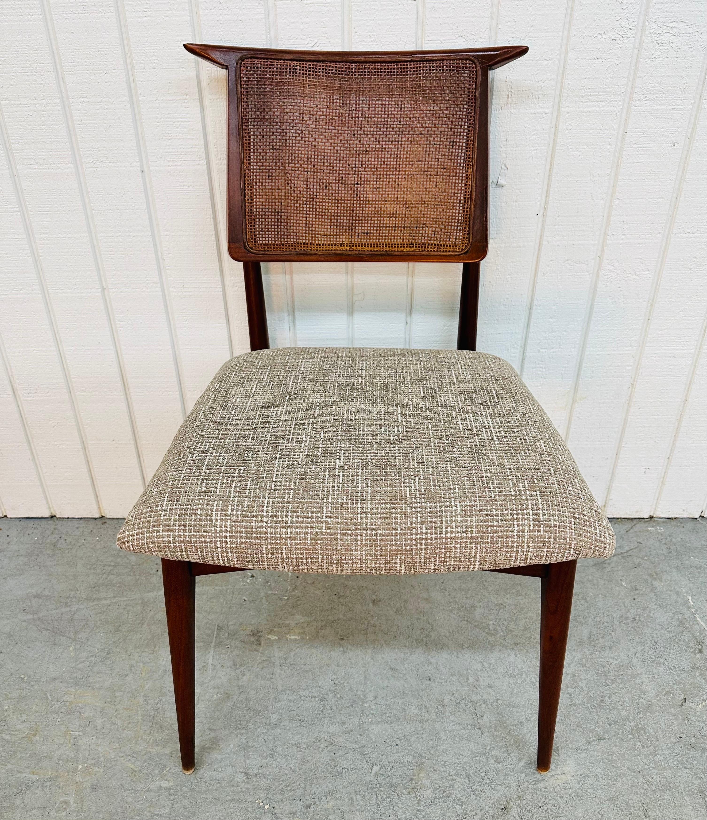Mid-Century Modern Gio Ponti Style Walnut Dining Chairs - Set of 8 1