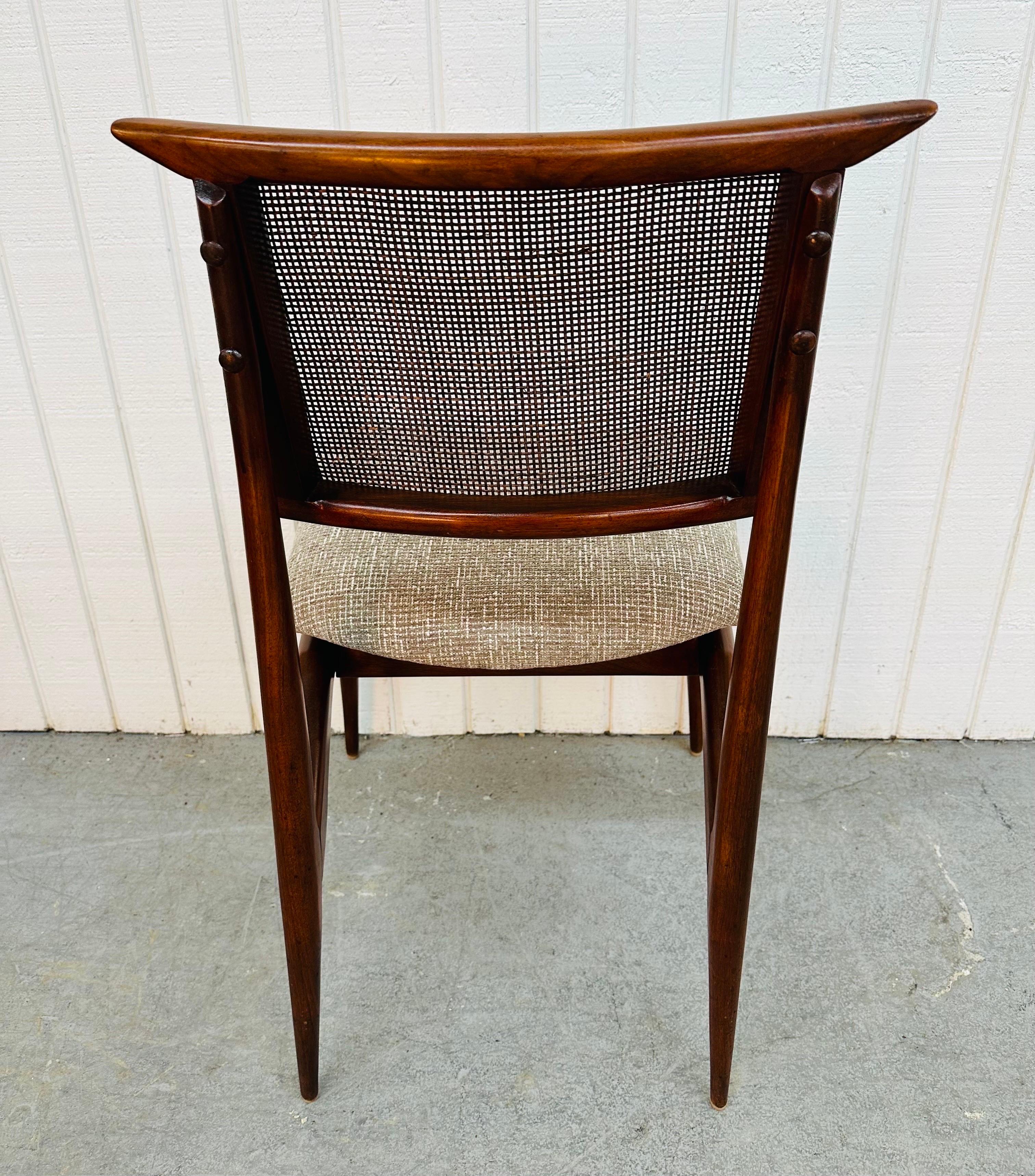 Mid-Century Modern Gio Ponti Style Walnut Dining Chairs - Set of 8 3