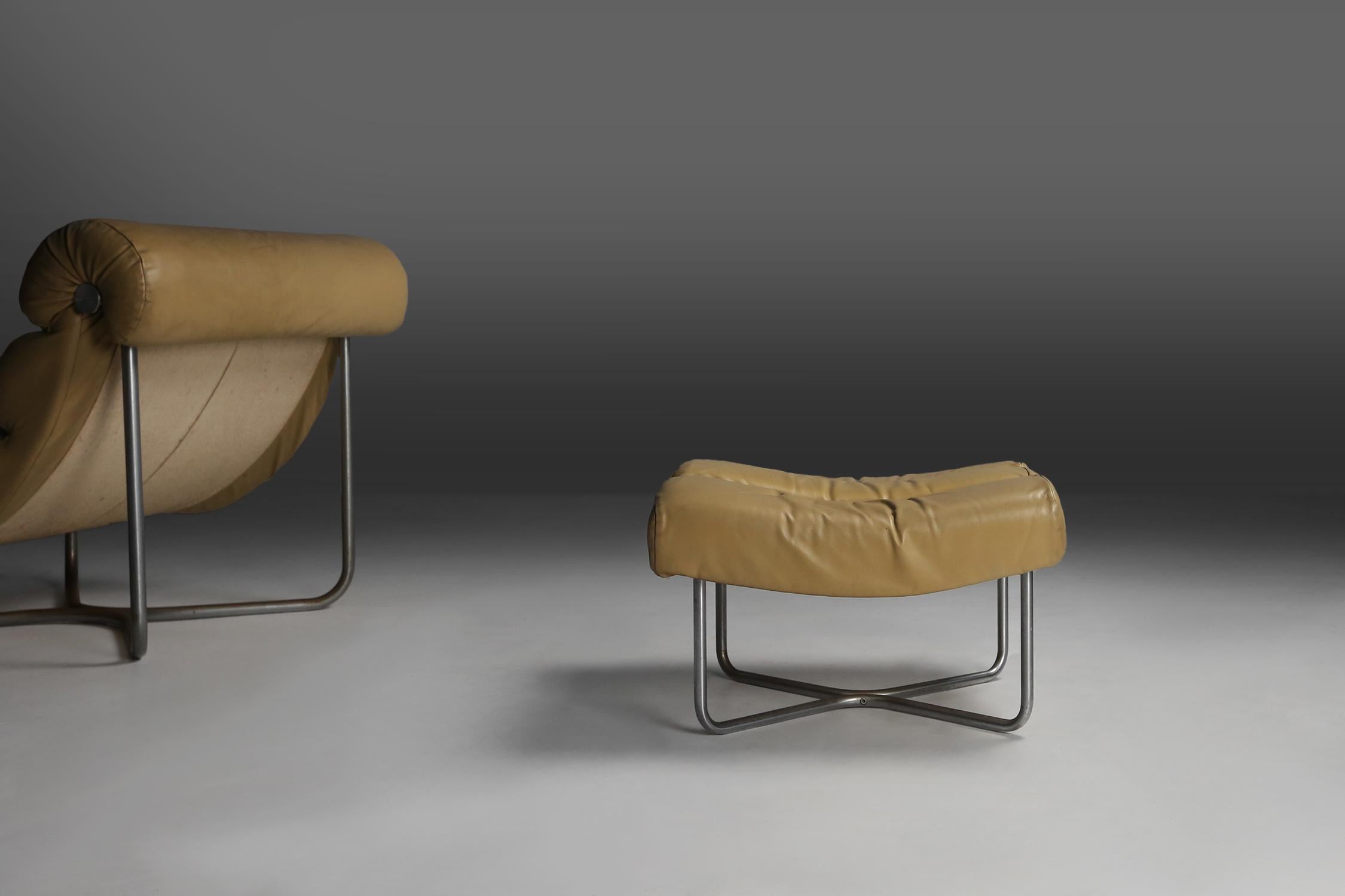 Moderner Mid-Century-Stuhl „Glasgow“ von Georges Van Rijck für Beaufort im Angebot 7